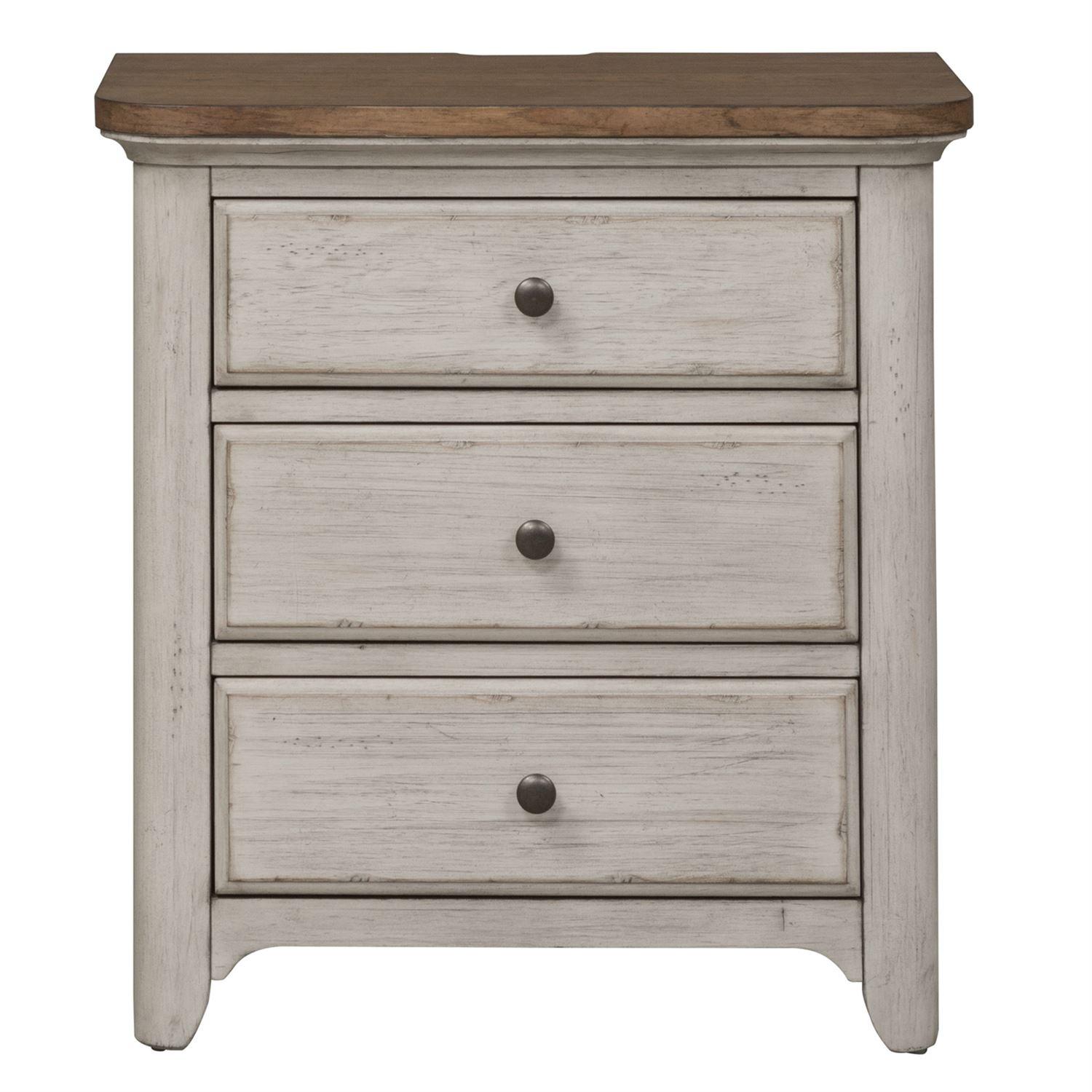 Farmhouse Nightstand Farmhouse Reimagined  (652-BR) Nightstand 652-BR61 in White 