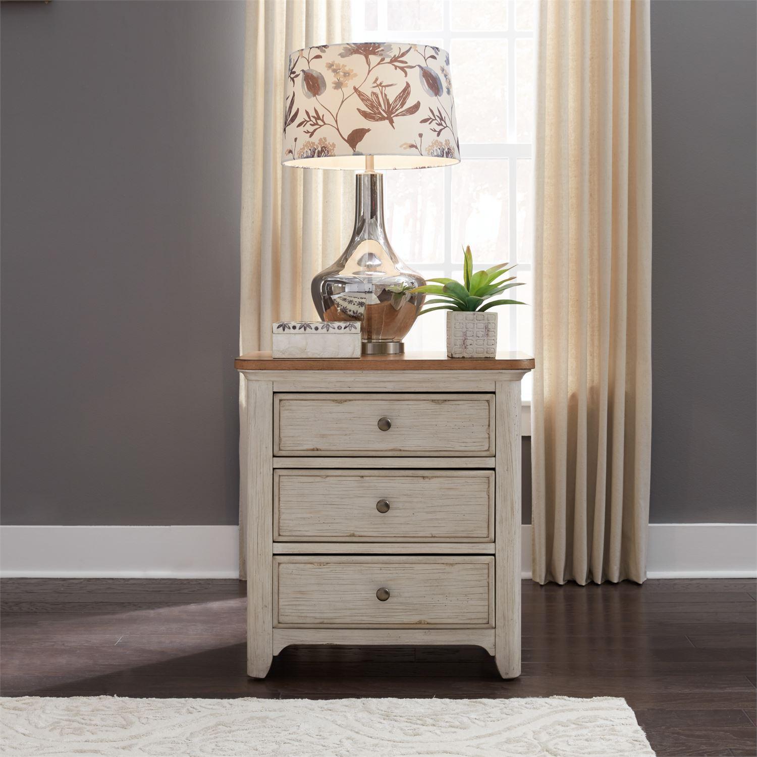 

    
Antique White Nightstand Farmhouse Reimagined 652-BR61 Liberty Furniture
