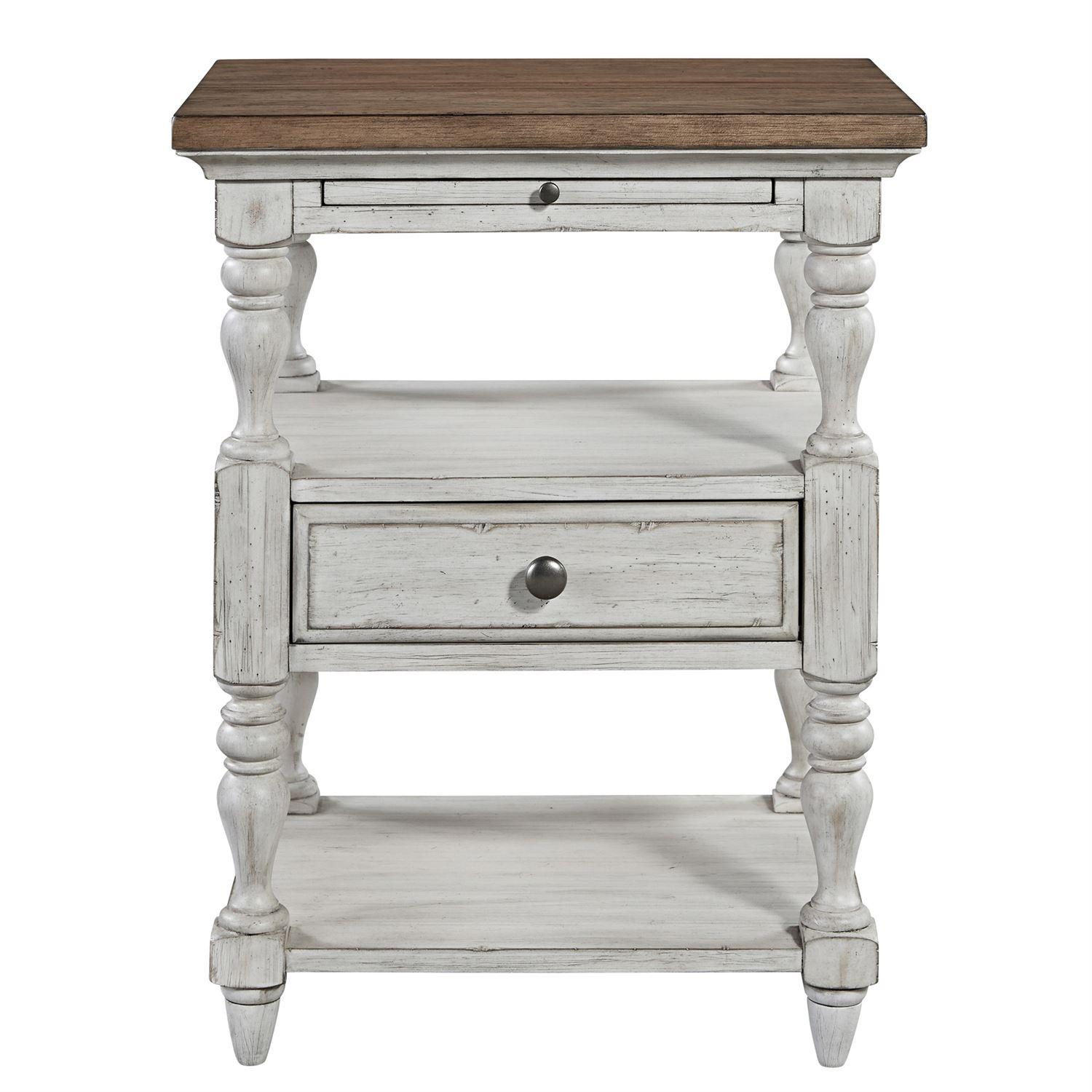 Farmhouse Nightstand Farmhouse Reimagined  (652-BR) Nightstand 652-BR62 in White 