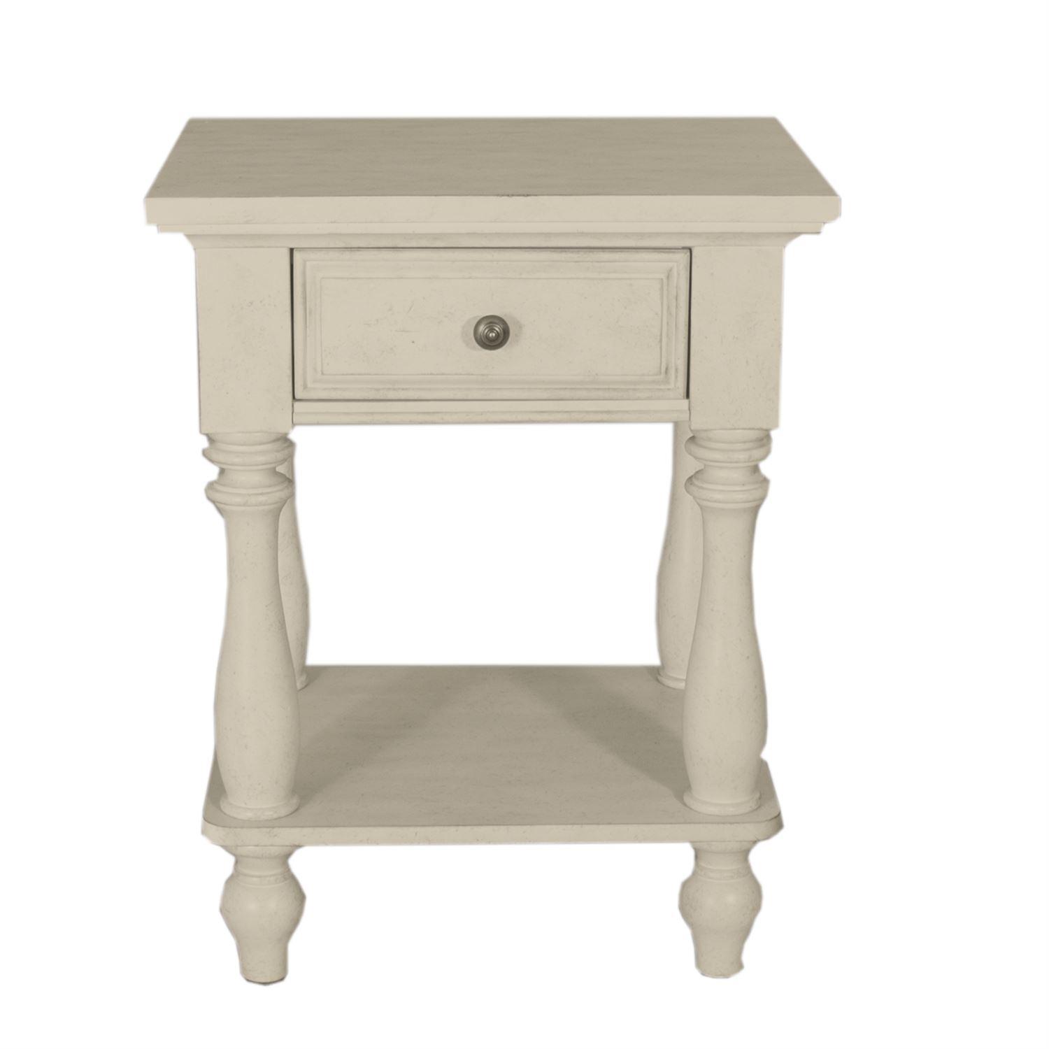 

    
Farmhouse White Wood Leg Nightstand High Country 697-BR62 Liberty Furniture
