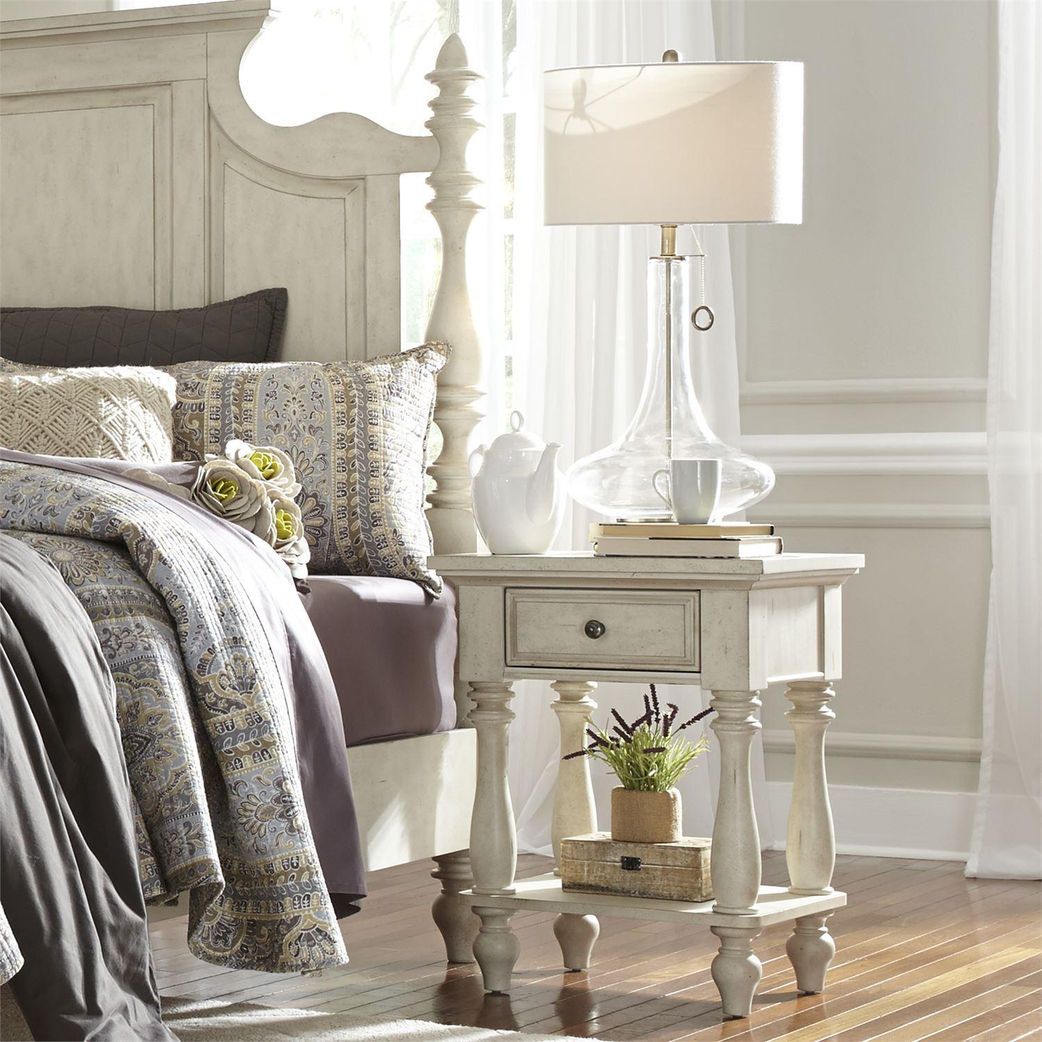 

    
697-BR62 Farmhouse White Wood Leg Nightstand High Country 697-BR62 Liberty Furniture
