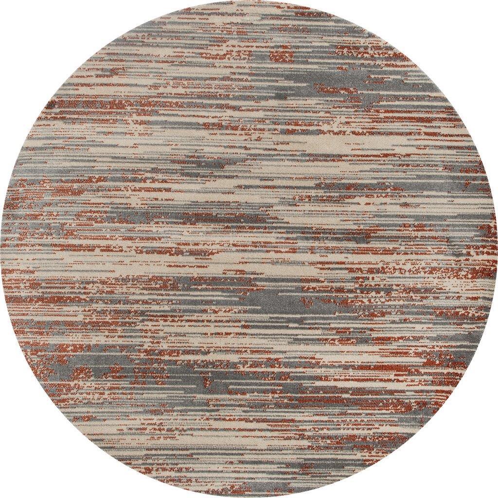 

    
Faro Brushstrokes Gray 5 ft. 3 in. Round Area Rug by Art Carpet
