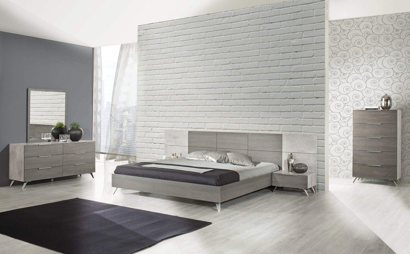 

    
Faux Concrete & Grey Bed King Panel Bedroom Set 6Pcs by VIG Nova Domus Bronx
