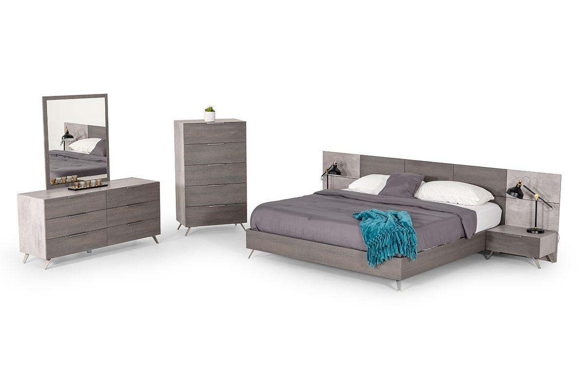 

    
Faux Concrete & Grey Bed Queen Panel Bedroom Set 5Pcs by VIG Nova Domus Bronx
