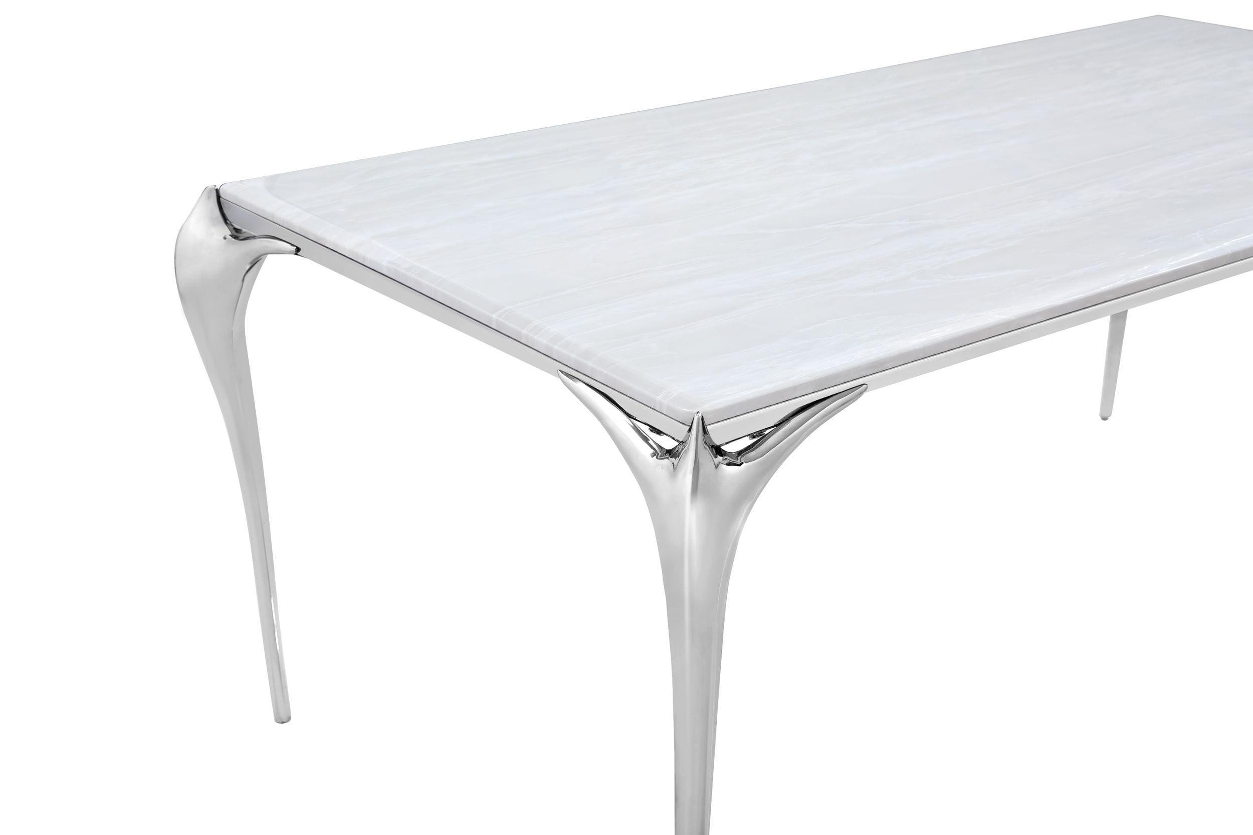 

    
VIG Furniture Vince Dining Table White/Gray VGZAT107-DT-1
