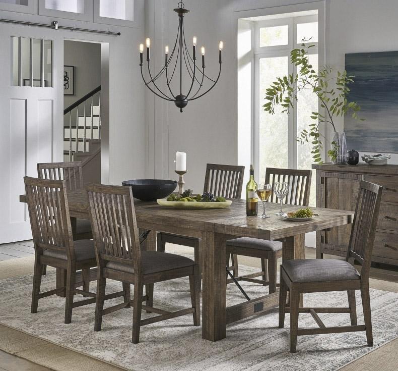 

    
Flint Oak Finish Solid Wood Rustic Dining Set 7Pcs AUTUMN by Modus Furniture
