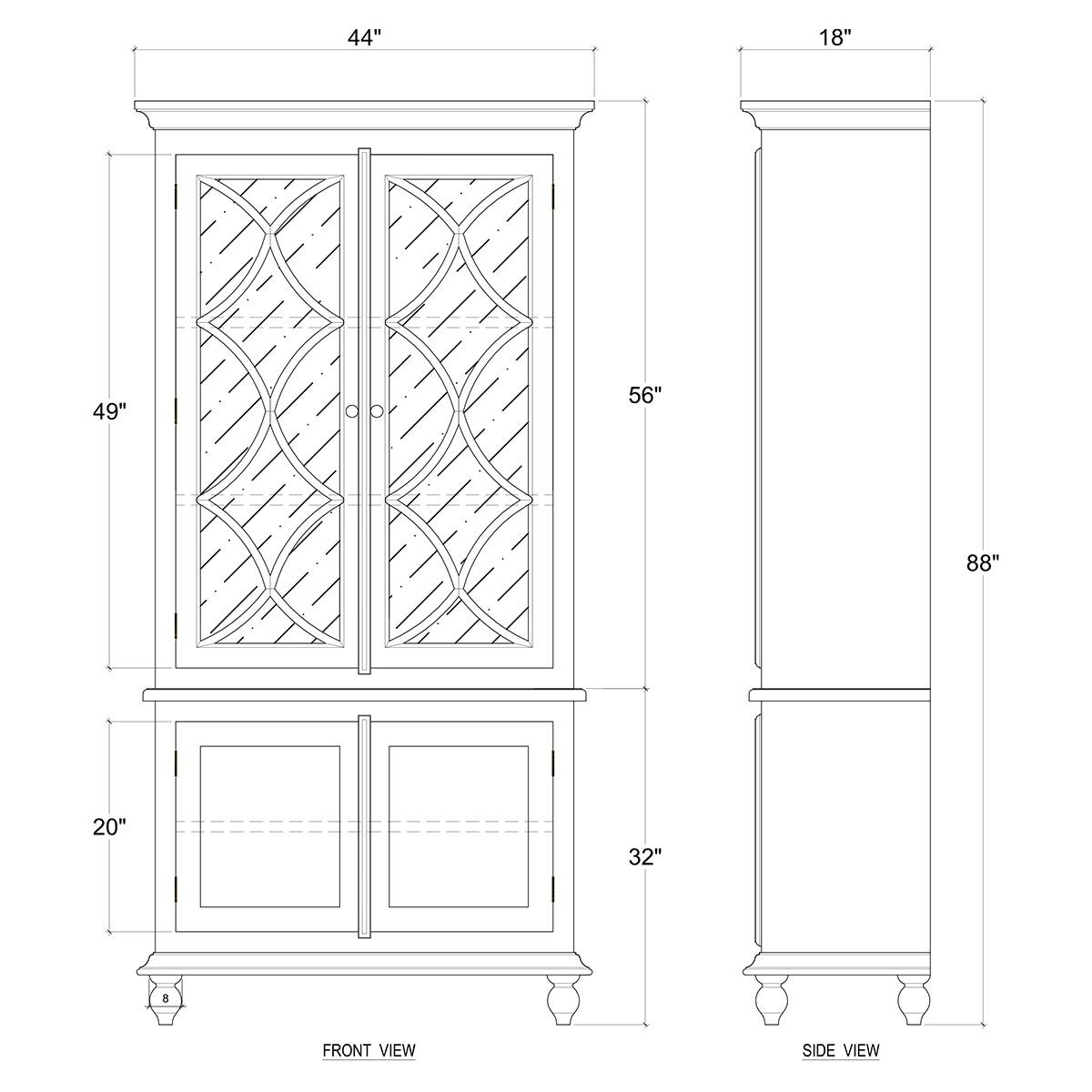 

    
Home Office Hamilton Display Cabinet Solid Wood FORTOFINO Bramble 26637 Sp Order
