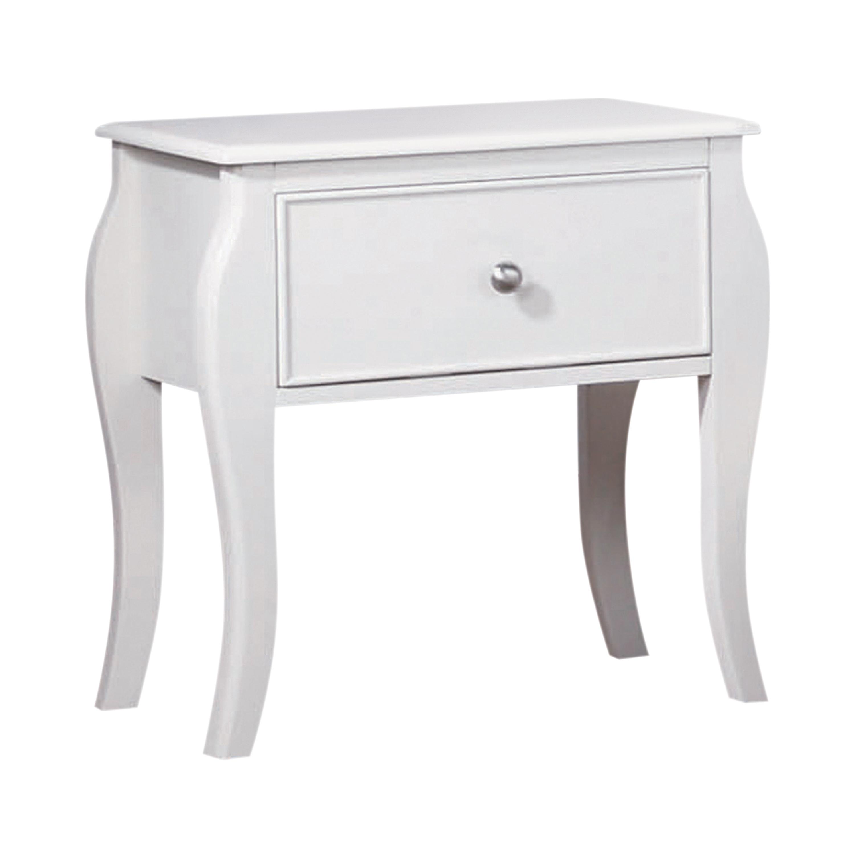 Traditional Nightstand 400562 Dominique 400562 in White 