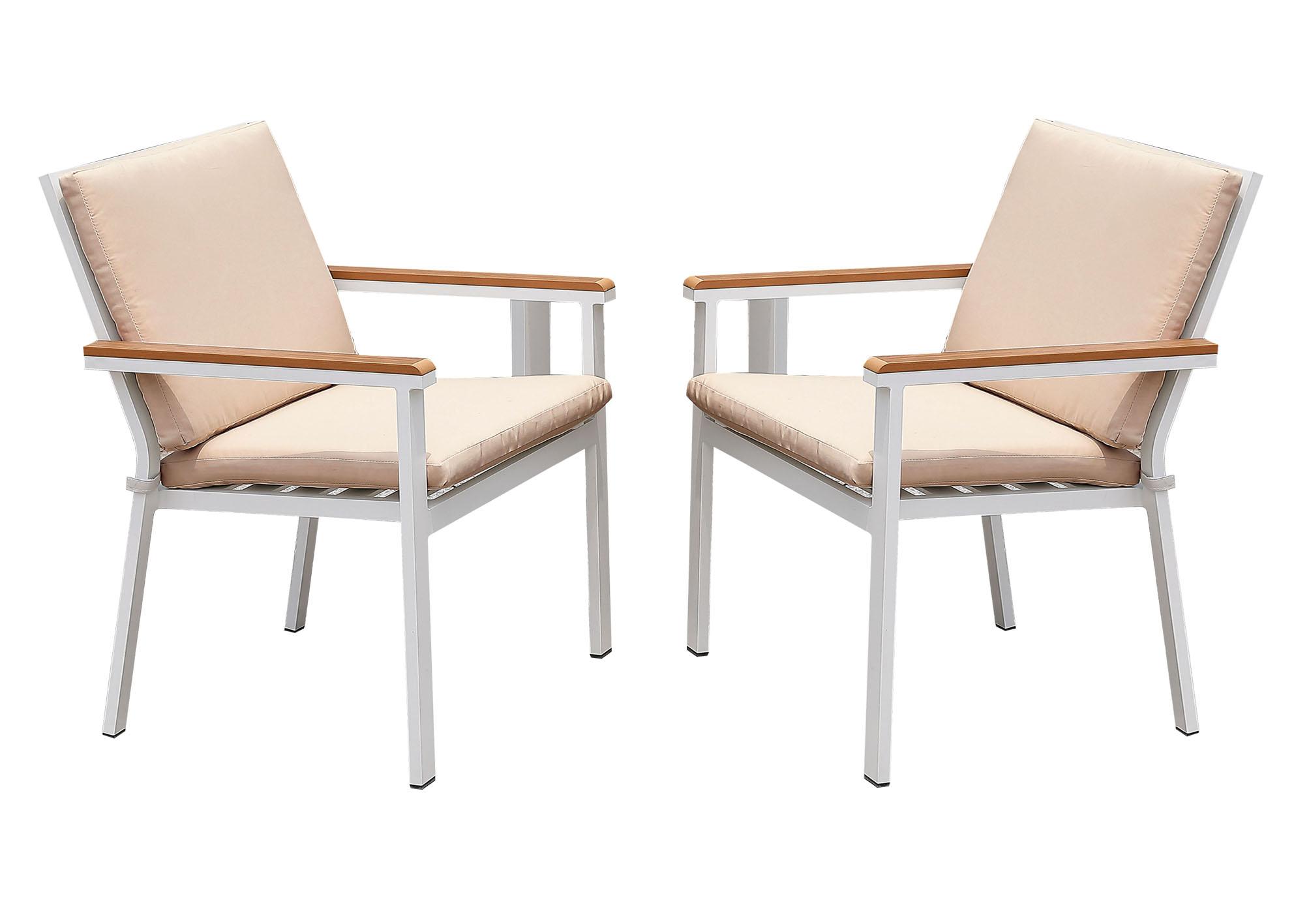 

    
Beige & White Outdoor Chair Set 2 AISHA CM-OT1867AC Furniture of America Modern

