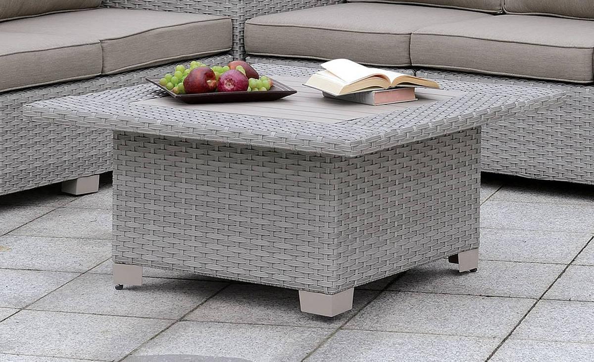 Transitional Outdoor Coffee Table BUSHNELL CM-OS1840GY-SQ CM-OS1840GY-SQ in Gray 