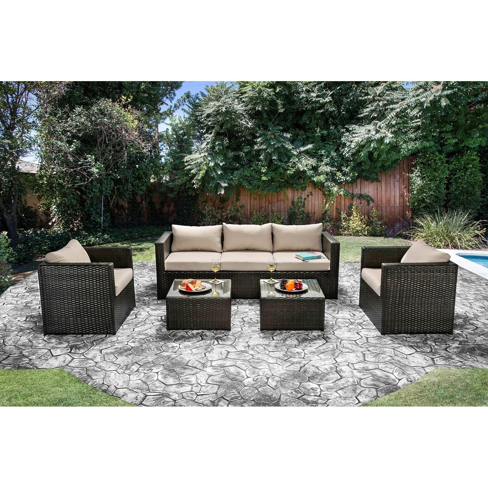 Furniture of America OLINA CM-OS1820IV Outdoor Sofa Set