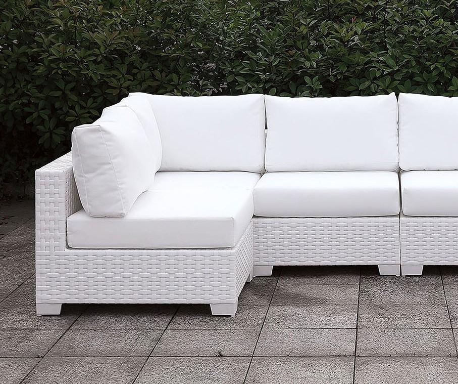 

    
Contemporary White Faux Wicker U-Sectional Sofa Furniture of America CM-OS2128WH-SET6 Somani
