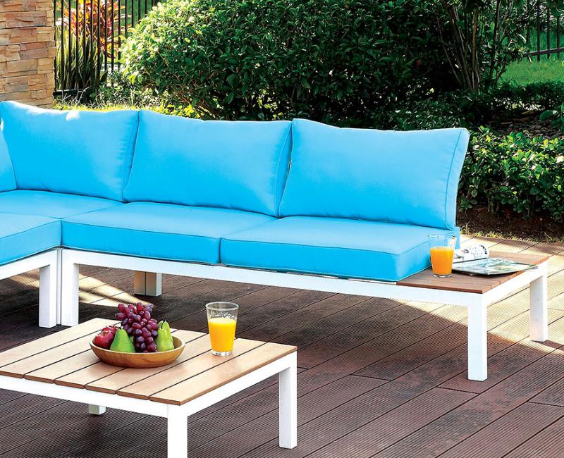 

                    
Furniture of America WINONA CM-OS2580 Outdoor Sectional Set Blue Fabric Purchase 
