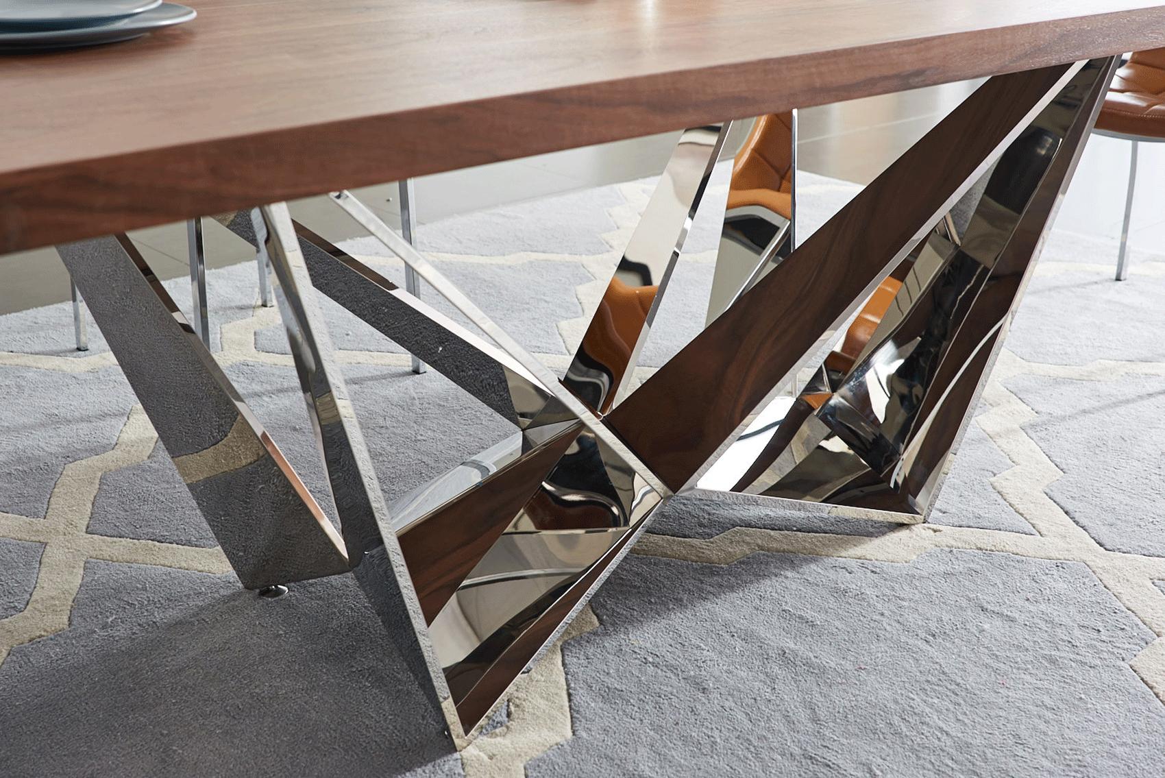 

    
LH3037-DT Geometric Style Rectangular Dining Table Luca Home
