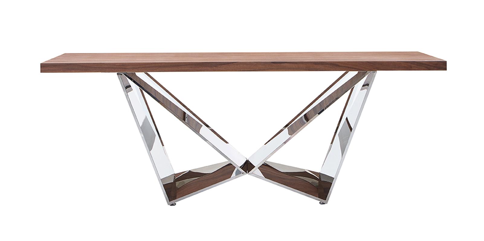 

    
Geometric Style Rectangular Dining Table Luca Home
