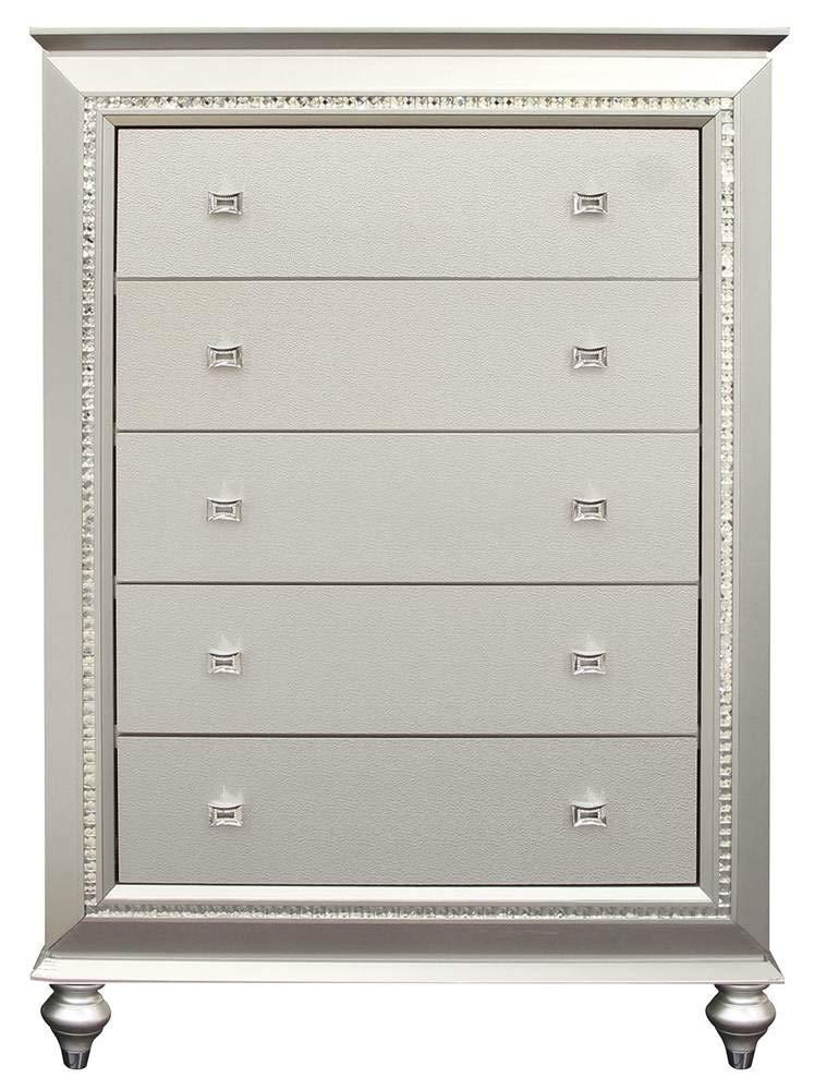 

    
Glam 5 Drawers Chest Champagne 27236 Kaitlyn Acme
