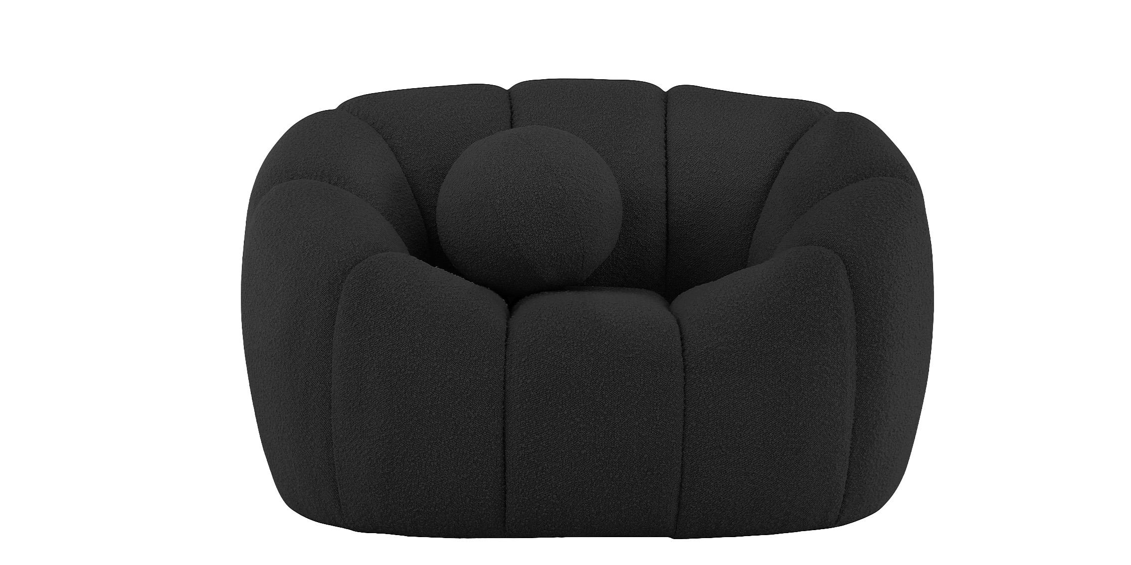 

        
Meridian Furniture ELIJAH 644Black Arm Chair Black Boucle Fabric 094308266282
