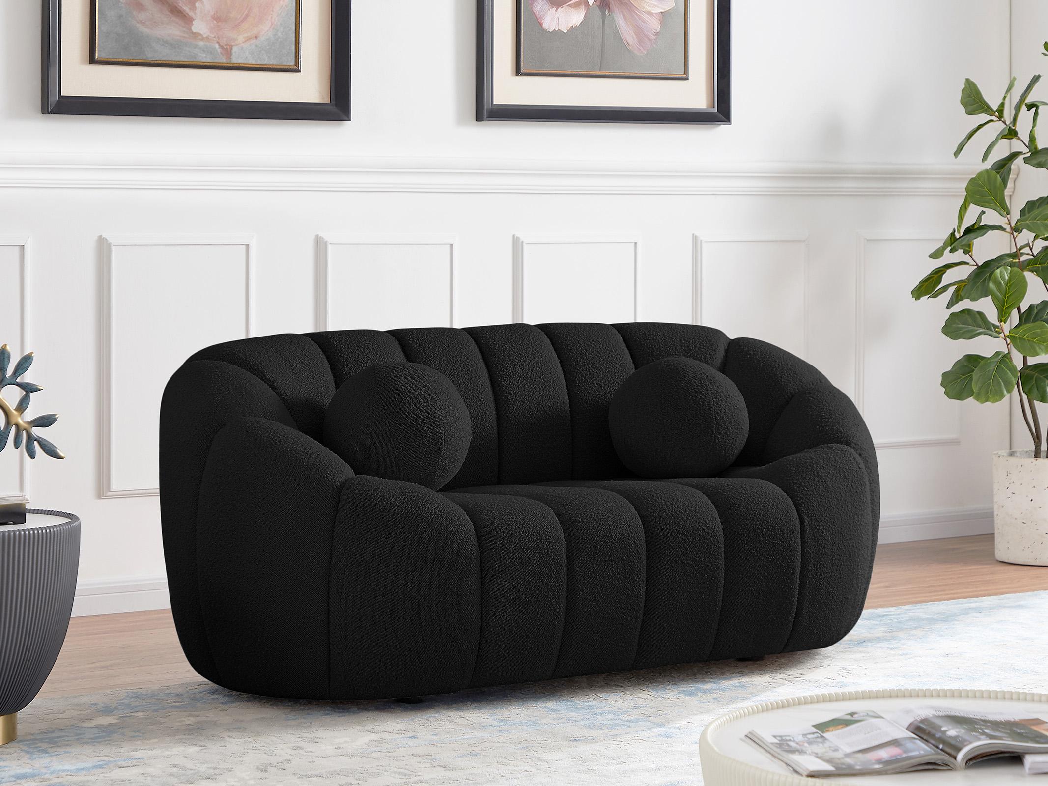 

    
Meridian Furniture ELIJAH 644Black Sofa Set Black 644Black-S-Set-2
