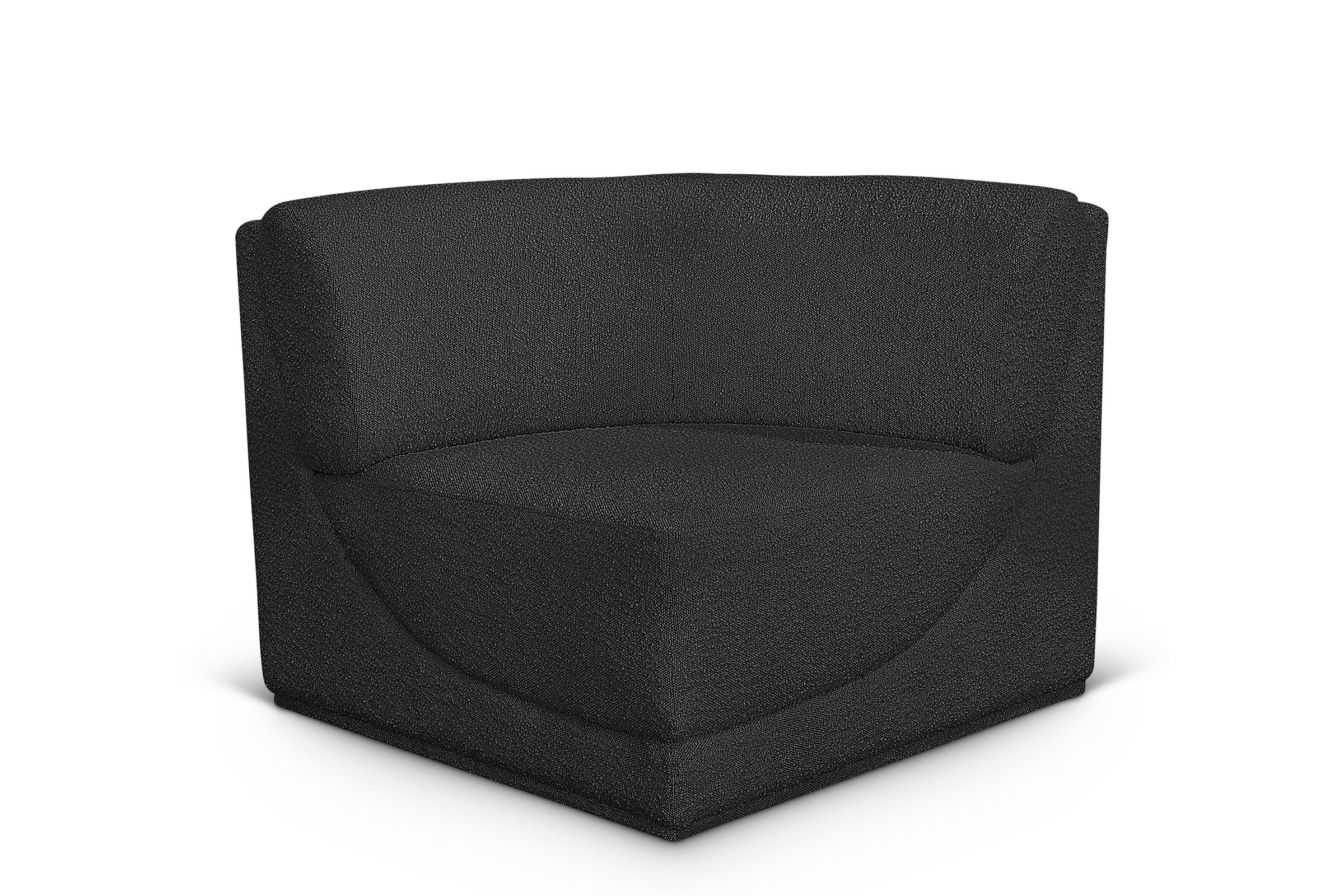 Contemporary, Modern Modular Corner Chair Ollie 118Black-Corner 118Black-Corner in Black 