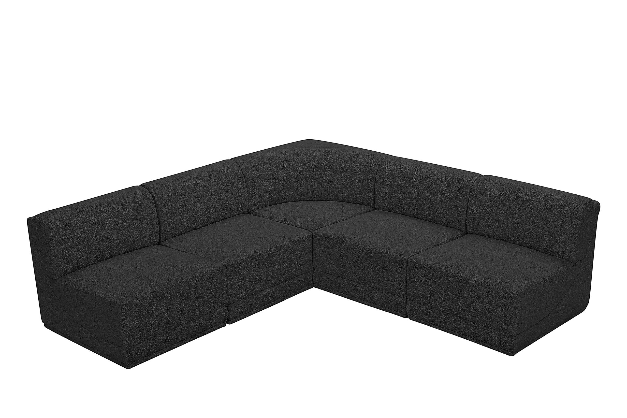 

        
Meridian Furniture Ollie 118Black-Sec5C Modular Sectional Black Boucle 094308305677
