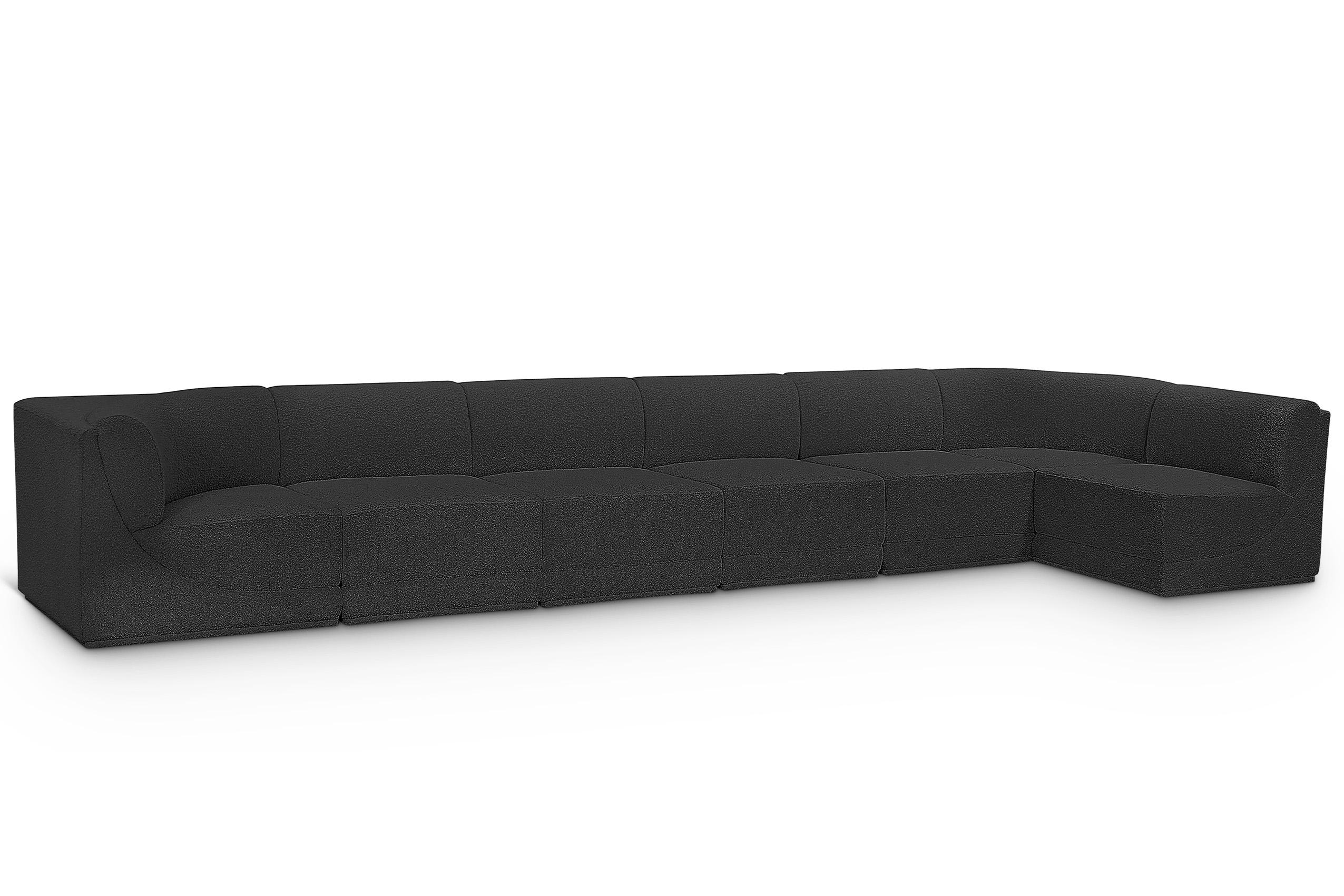 

        
Meridian Furniture Ollie 118Black-Sec7B Modular Sectional Black Boucle 094308305929
