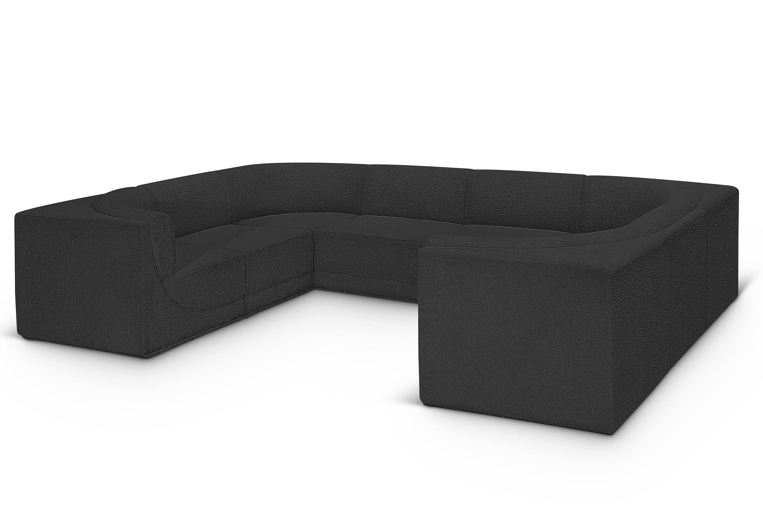 

        
Meridian Furniture Ollie 118Black-Sec8A Modular Sectional Black Boucle 094308305974
