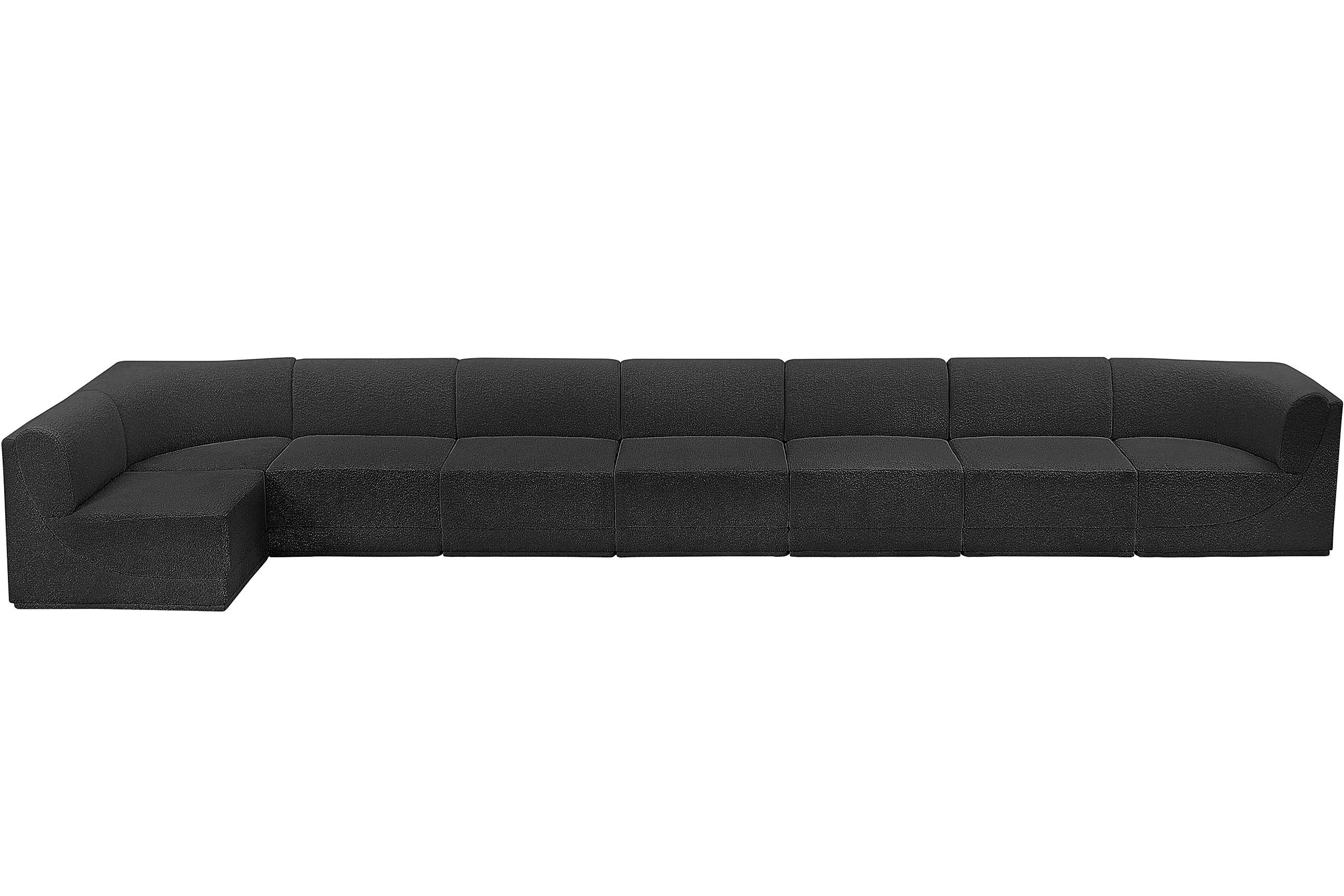 

        
Meridian Furniture Ollie 118Black-Sec8C Modular Sectional Black Boucle 094308306070
