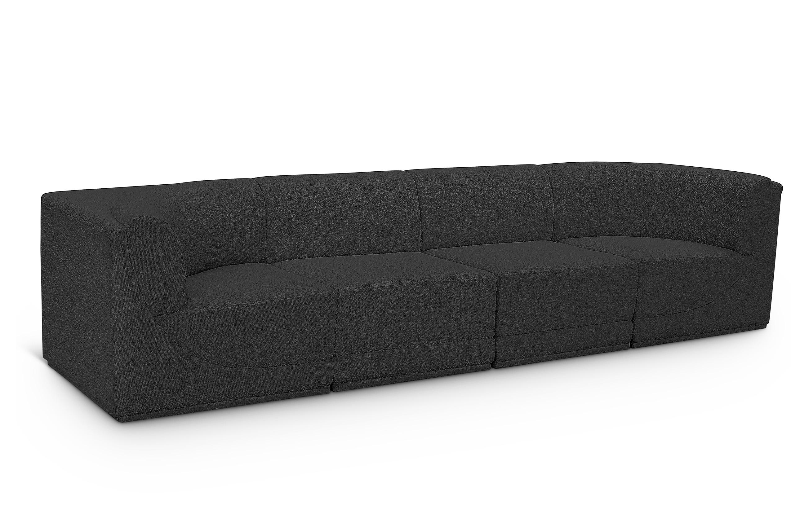 Contemporary, Modern Modular Sofa Ollie 118Black-S128 118Black-S128 in Black 