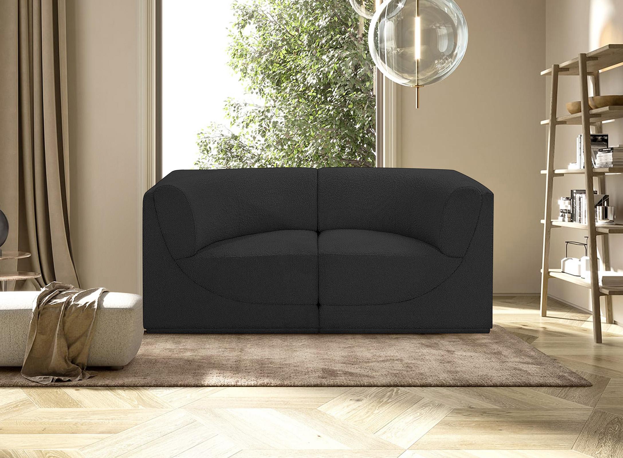 

    
Glam Black Boucle Modular Sofa Ollie 118Black-S68 Meridian Contemporary Modern
