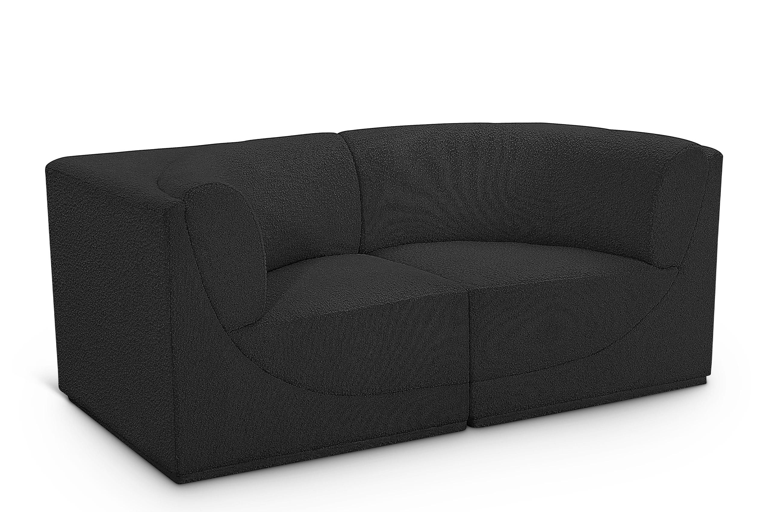 Contemporary, Modern Modular Sofa Ollie 118Black-S68 118Black-S68 in Black 
