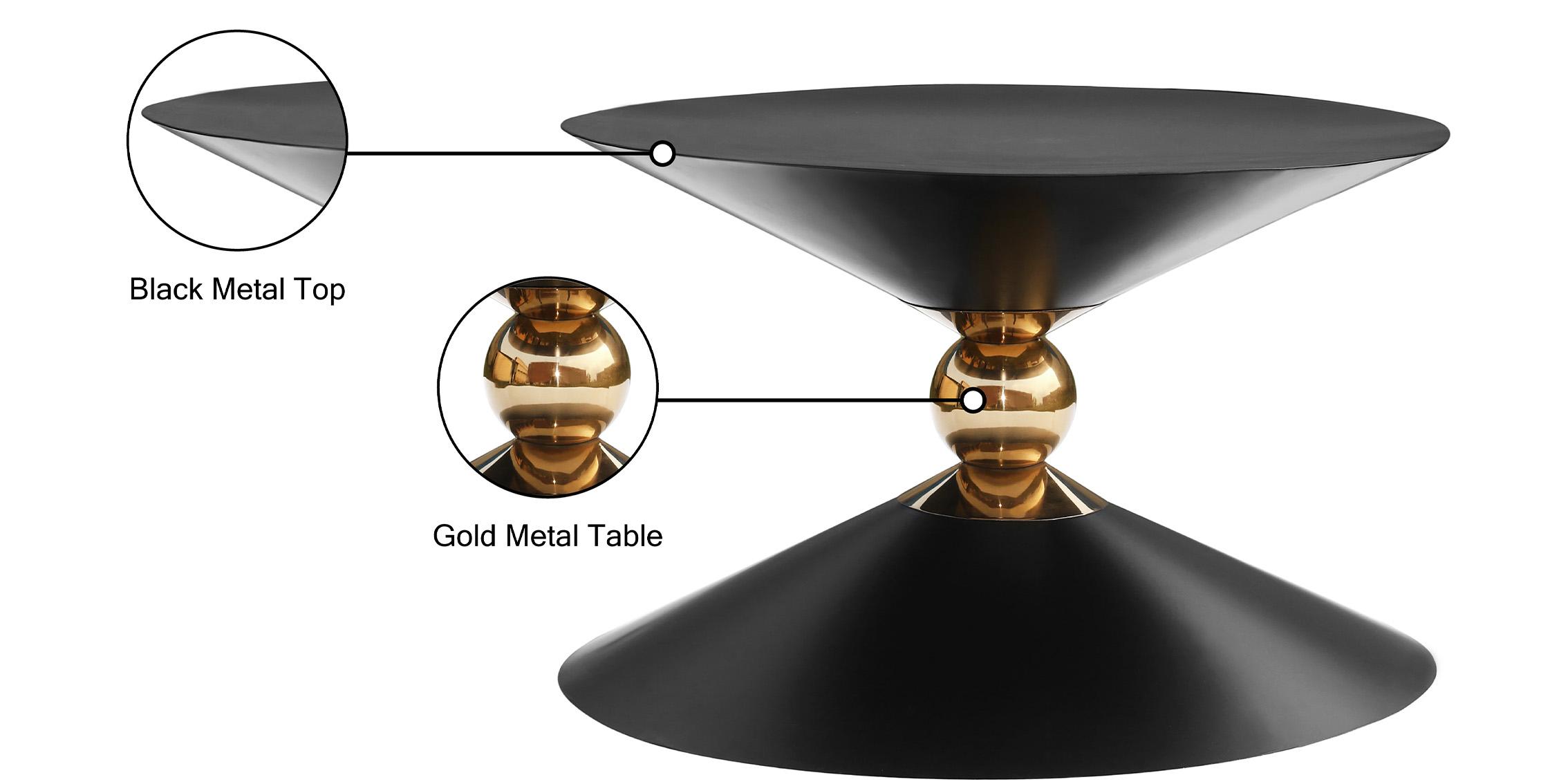 

    
 Shop  Glam Black & Gold Coffee Table Set 2P MALIA 289-CT Meridian Contemporary Modern

