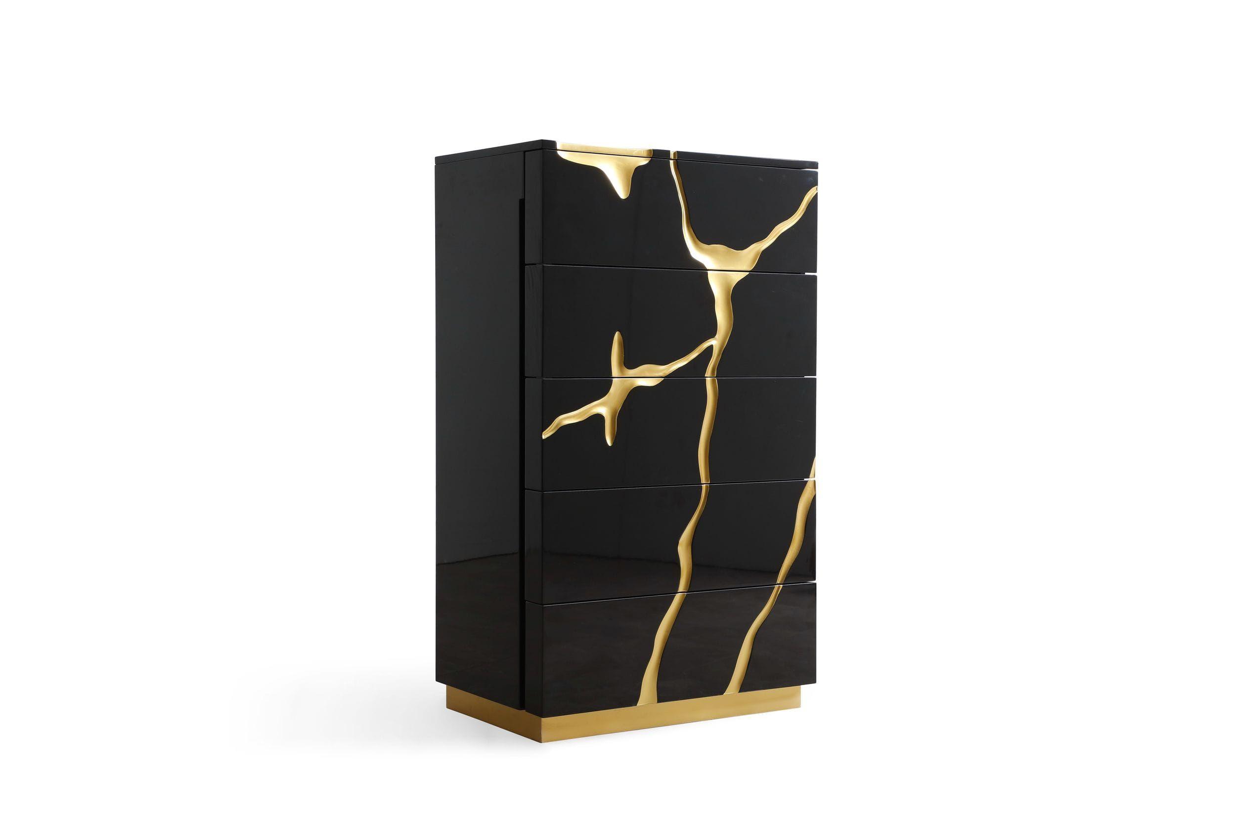 

                    
VIG Furniture Aspen Dresser and Chest Gold/Black  Purchase 
