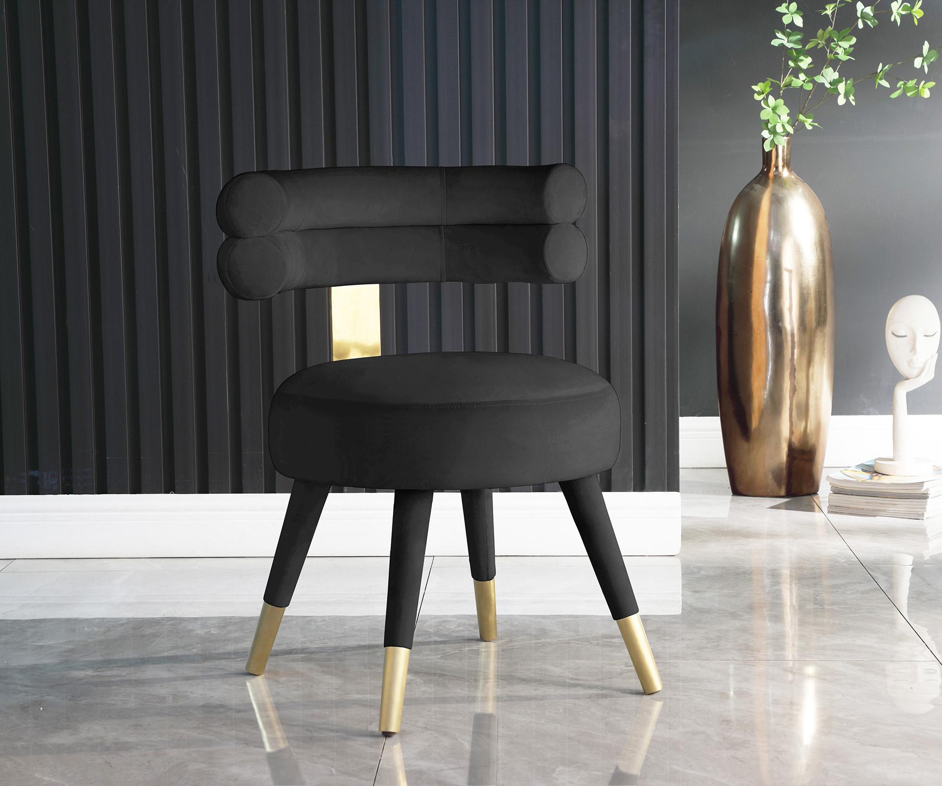 

        
Meridian Furniture FITZROY 747Black-C Dining Chair Set Black Velvet 094308254838

