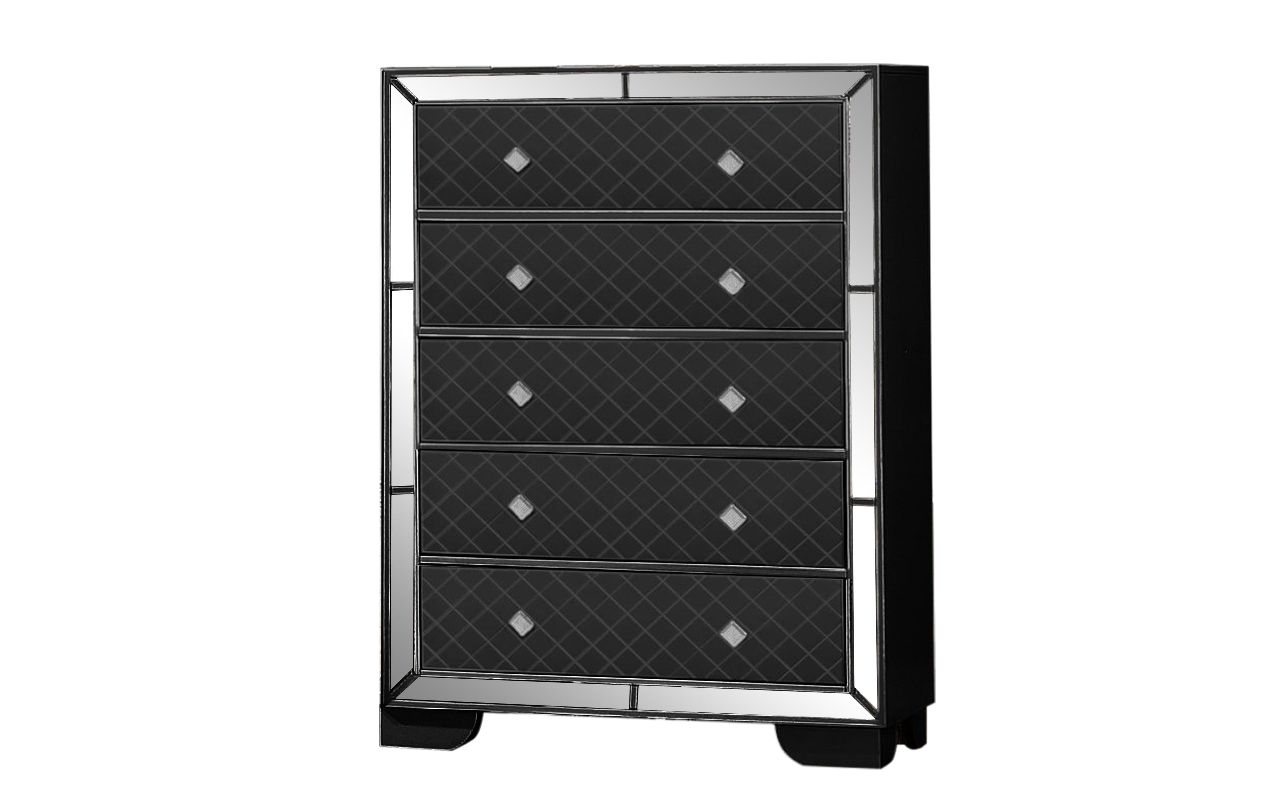 Contemporary, Modern Chest MADISON GHF-808857807304 in Black 