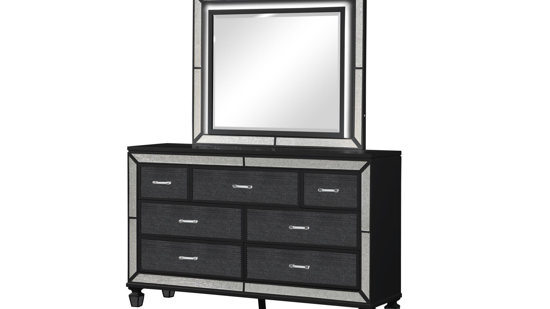 

                    
Galaxy Home Furniture CRYSTAL-BLK-Q-BED-NDM-4PC Storage Bedroom Set Black  Purchase 
