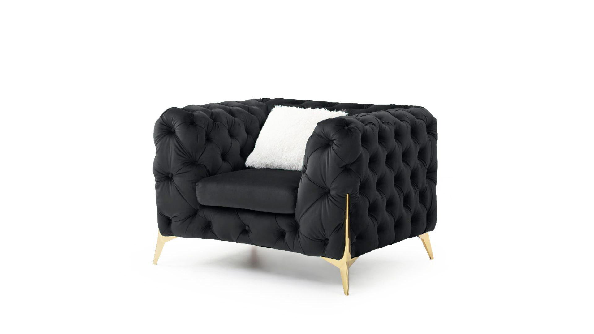 

    
Glam BLACK Velvet Arm Chair Set 2Pcs MODERNO Galaxy Home Contemporary Modern
