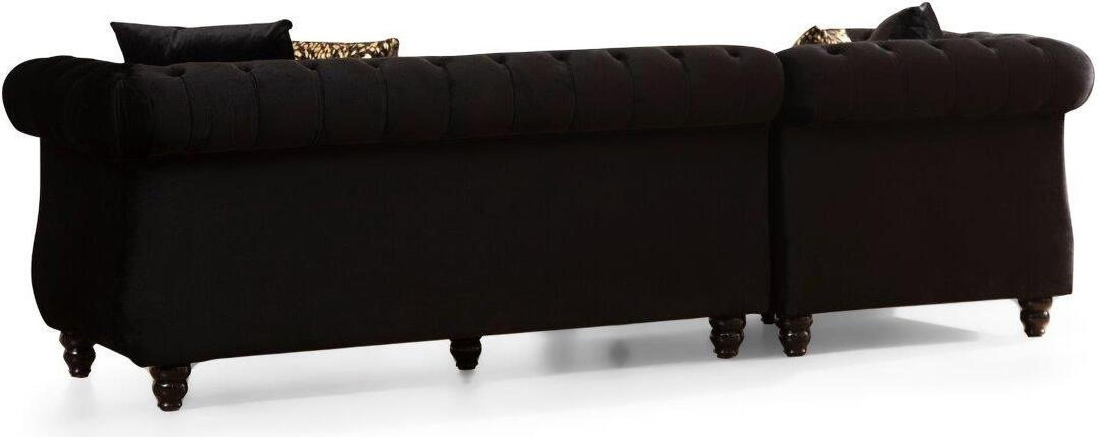 

        
Galaxy Home Furniture JULIA-BK Sectional Sofa Black Velvet 698781373385
