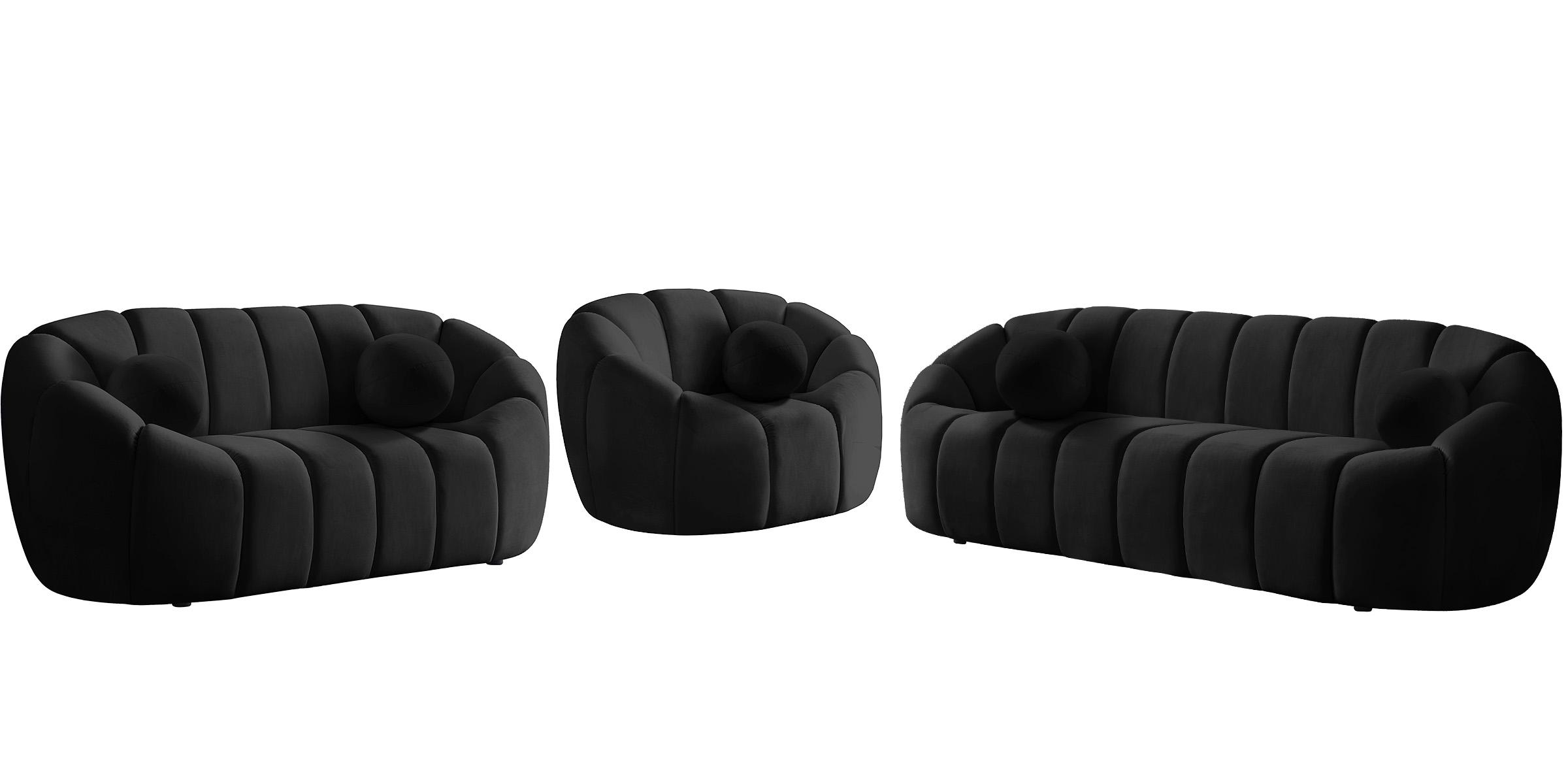 

        
Meridian Furniture ELIJAH 613Black-C Arm Chairs Black Velvet 094308255781
