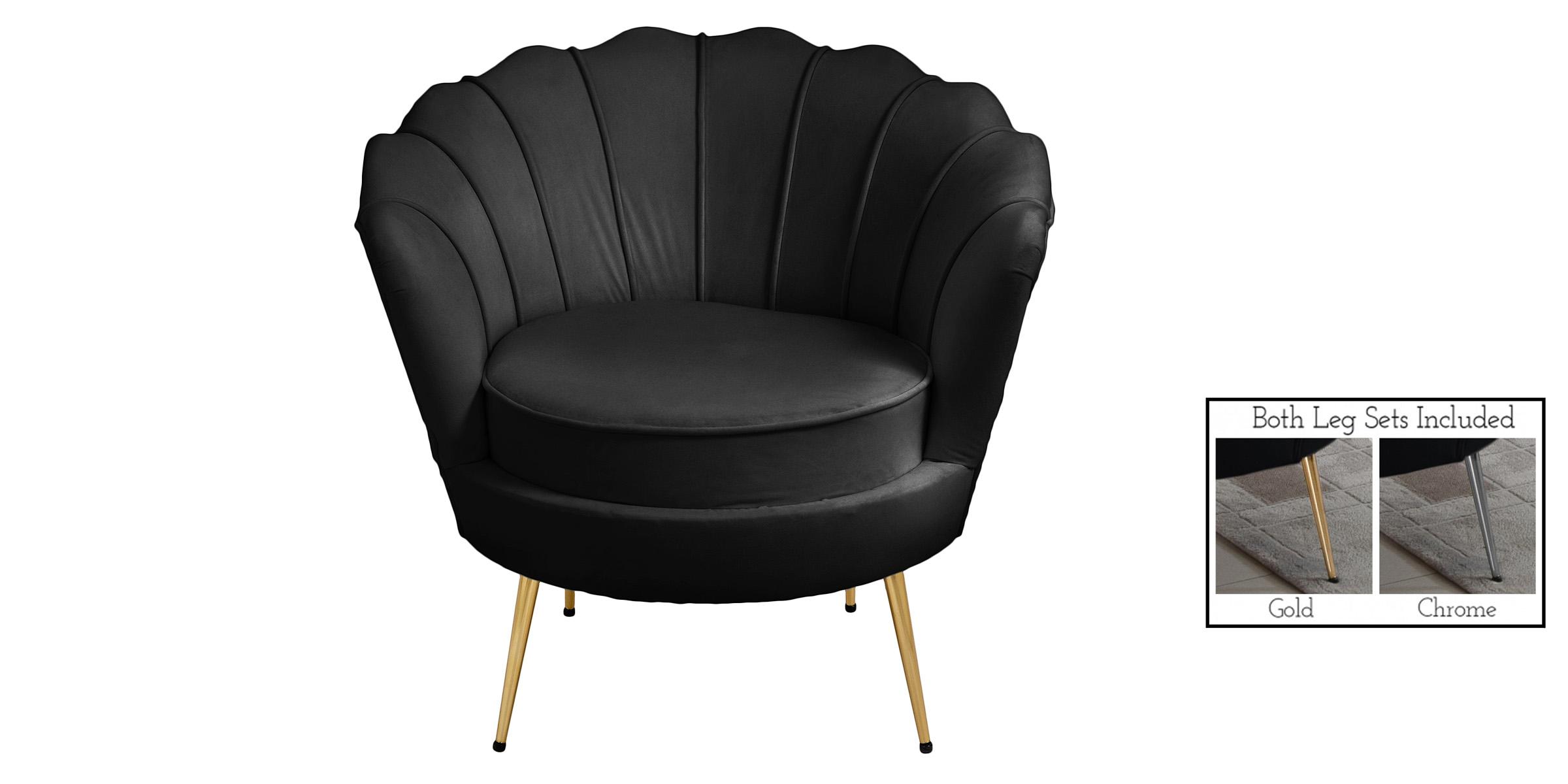 

    
684Black-C-Set-2 Glam BLACK Velvet Channel Tufted Chair Set 2P GARDENIA 684Black Meridian Modern
