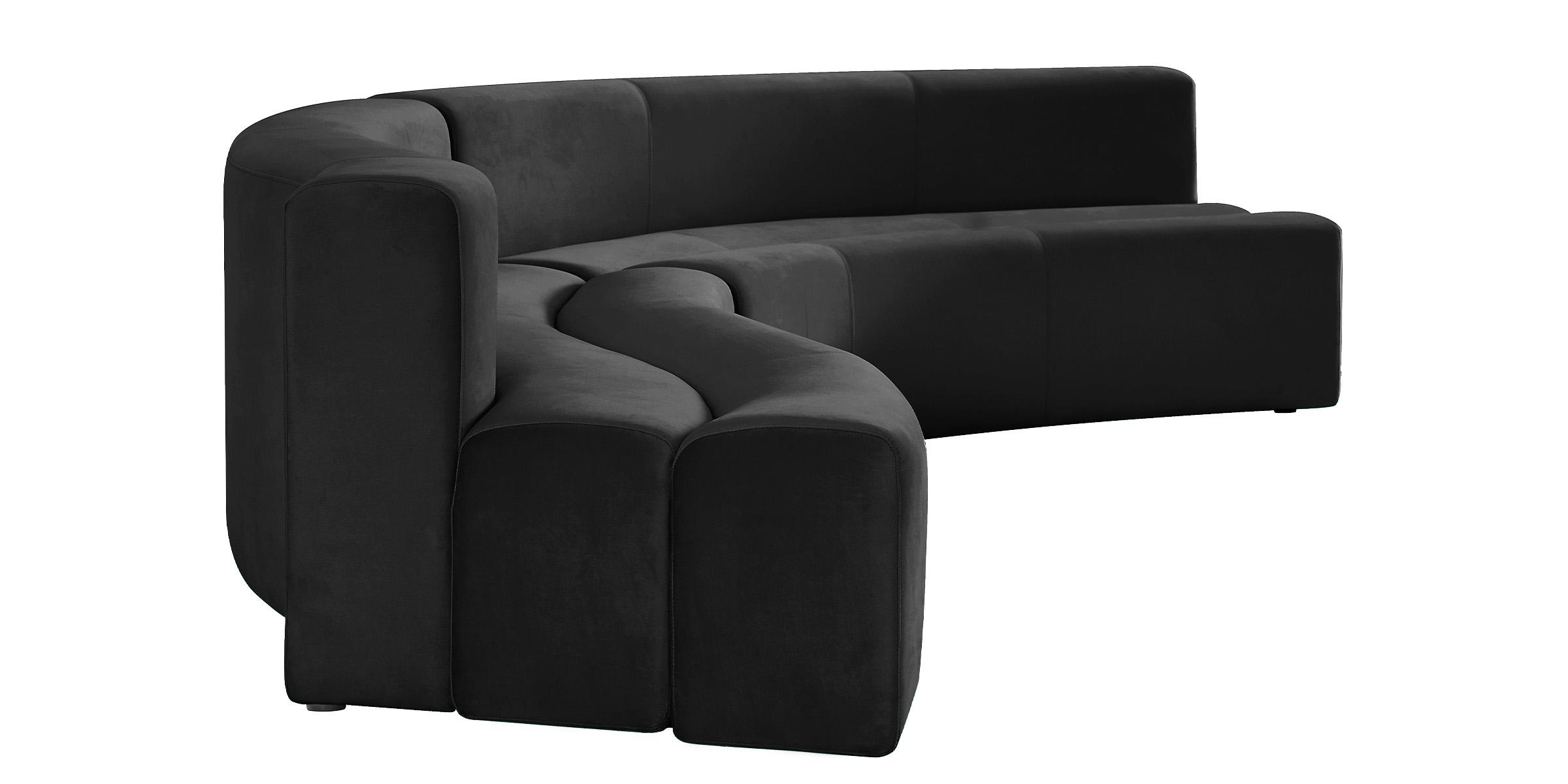

        
Meridian Furniture Curl 624Black-Sectional Sectional Sofa Black Velvet 094308255842
