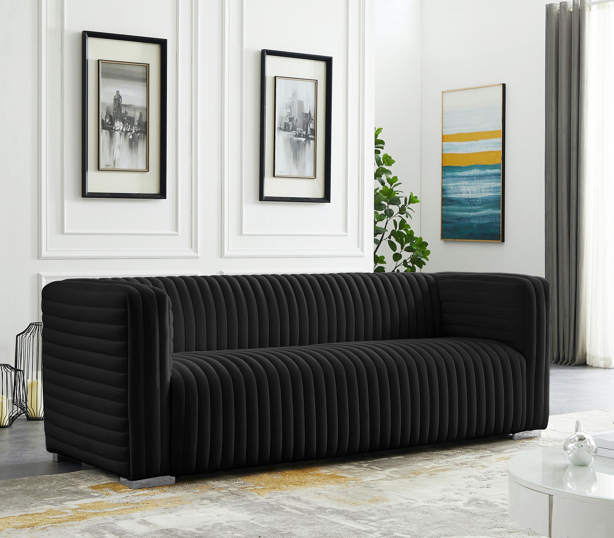 

    
Meridian Furniture Ravish 640Black-S-Set Sofa Set Black 640Black-S-Set-3
