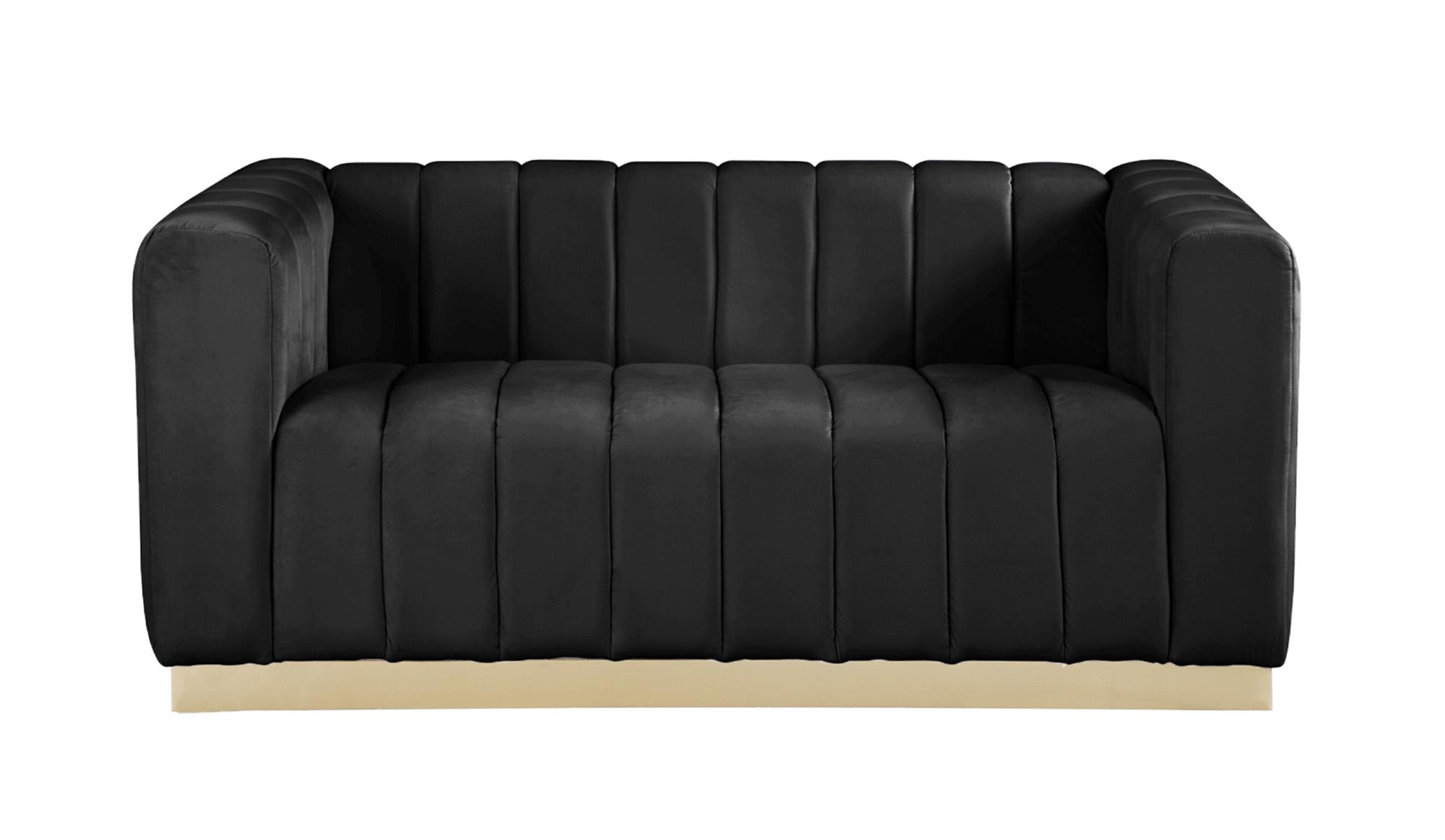 

    
603Black-S-Set-2 Meridian Furniture Sofa Set
