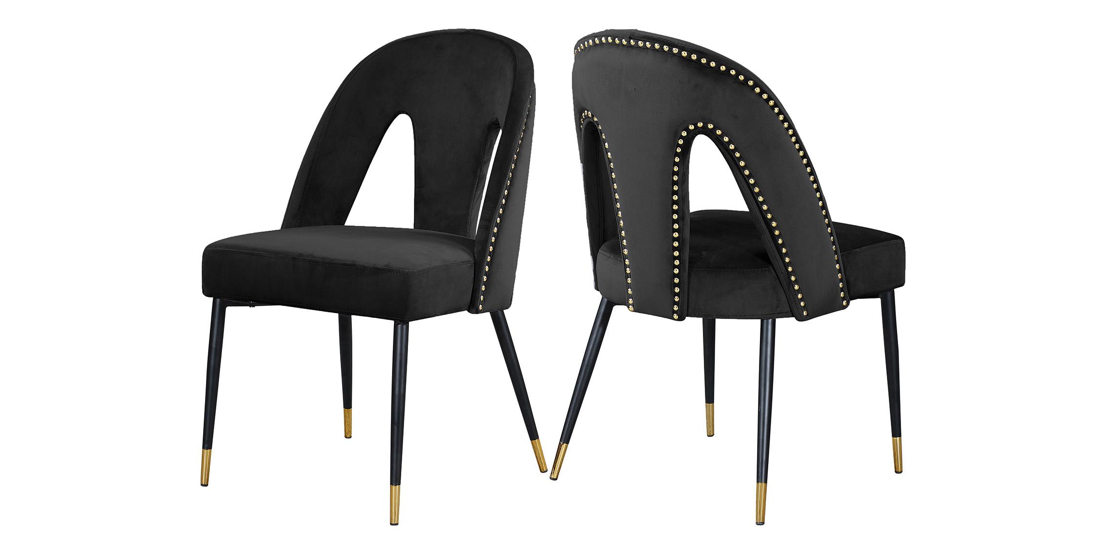 

        
Meridian Furniture AKOYA 794Black-C Dining Chair Set Black Velvet 647899953118
