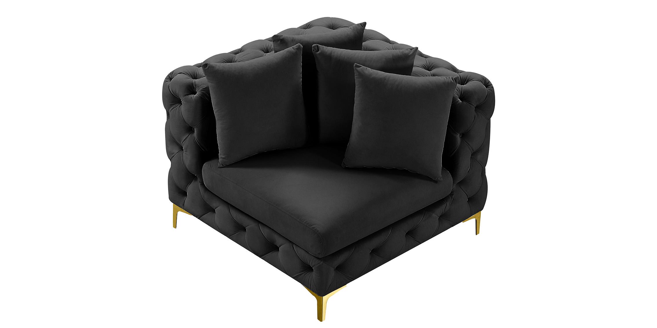 

    
Glam Black Velvet Modular Corner Chair TREMBLAY 686Black-Corner Meridian Modern
