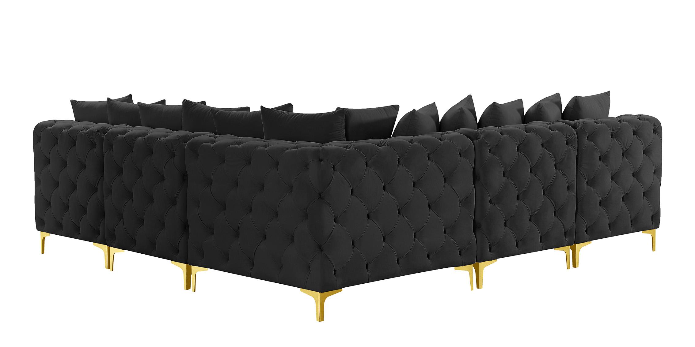 

        
Meridian Furniture TREMBLAY 686Black-Sec5B Modular Sectional Sofa Black Velvet 94308269658
