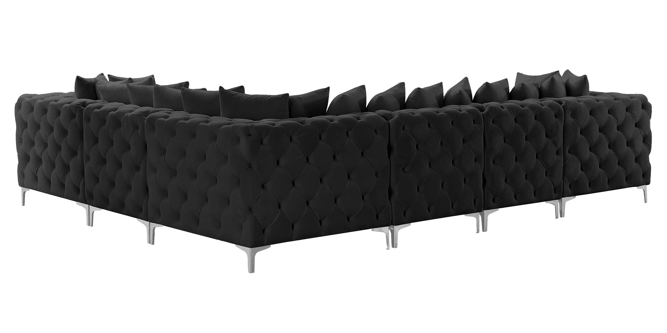 

        
Meridian Furniture TREMBLAY 686Black-Sec6A Modular Sectional Sofa Black Velvet 94308269733
