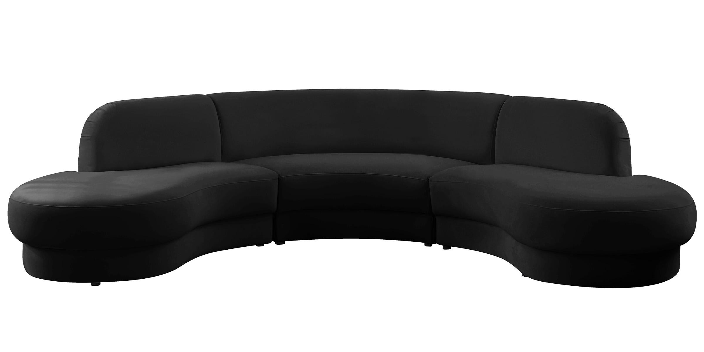 

        
Meridian Furniture Rosa 628Black-Sectional Sectional Sofa Black Velvet 094308255897

