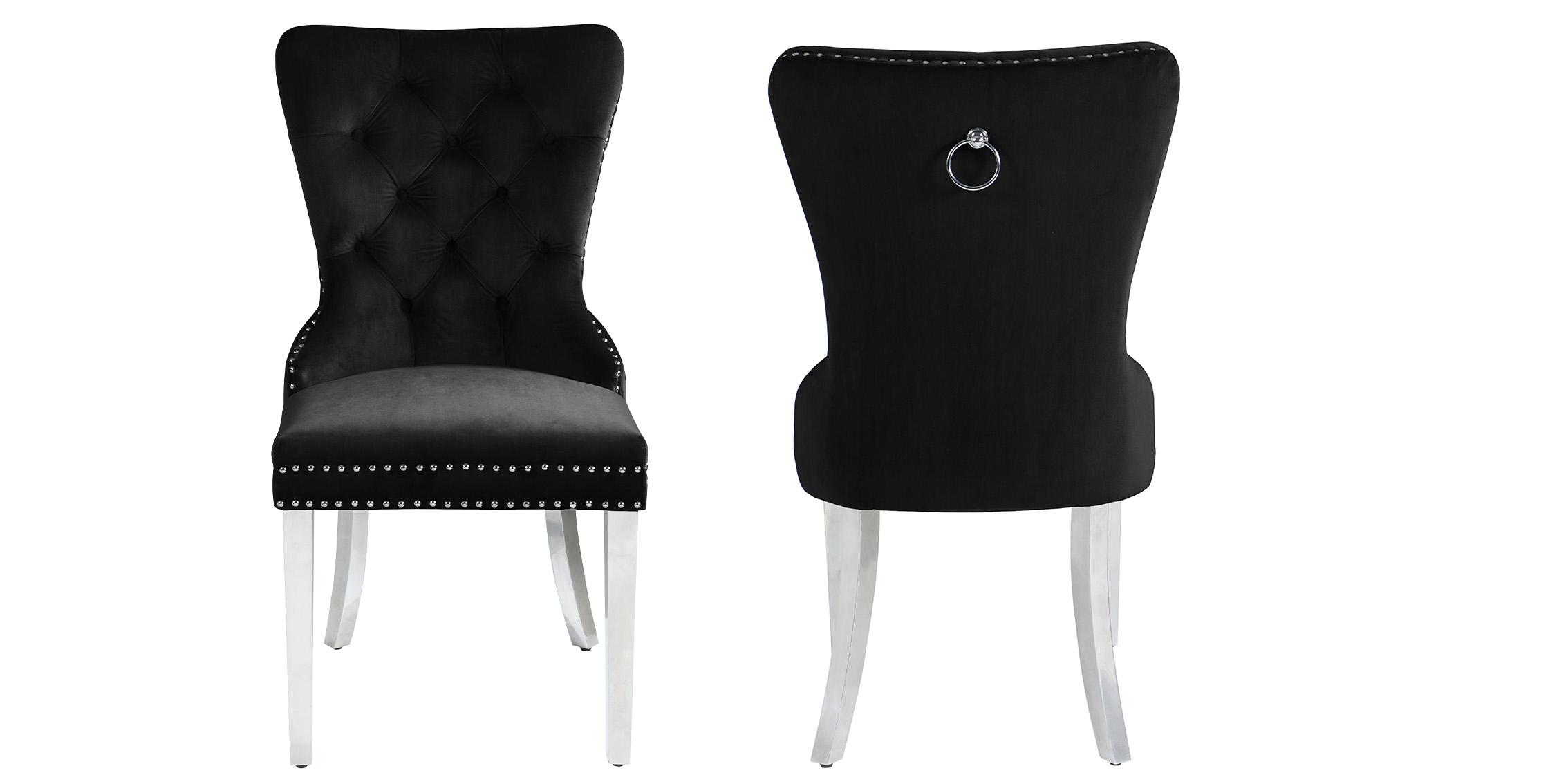 

                    
Meridian Furniture Carmen 743Black-C Dining Chair Set Black Velvet Purchase 
