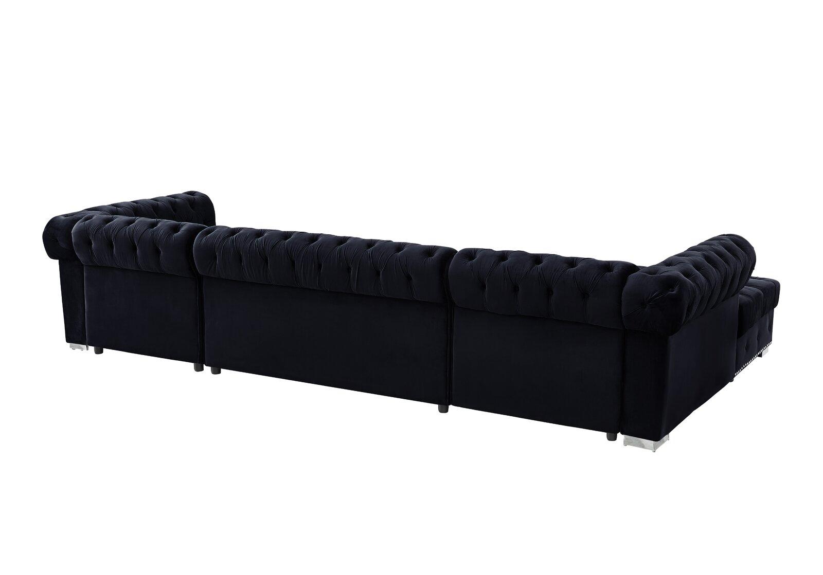 

                    
Galaxy Home Furniture MONALISA Sectional Sofa Black Fabric Purchase 
