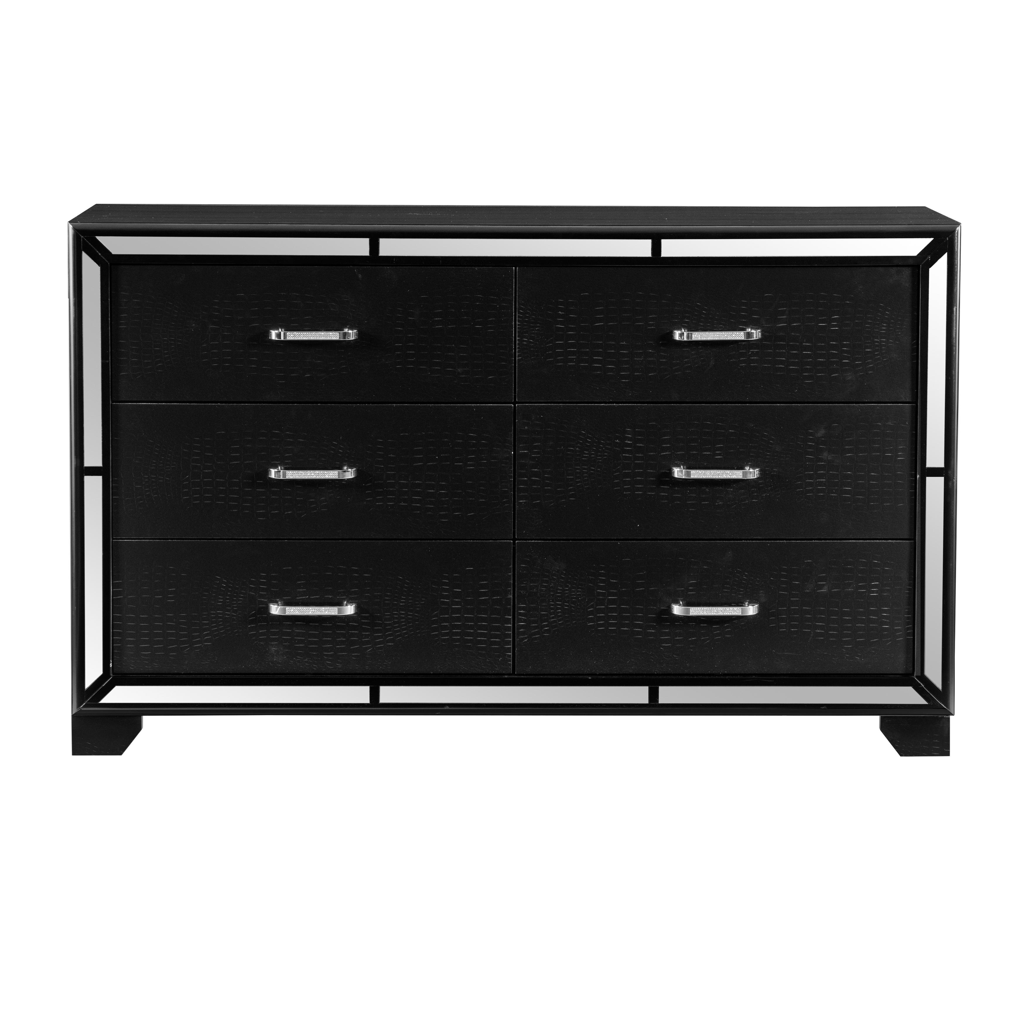 Modern Dresser 1428BK-5 Aveline 1428BK-5 in Black 